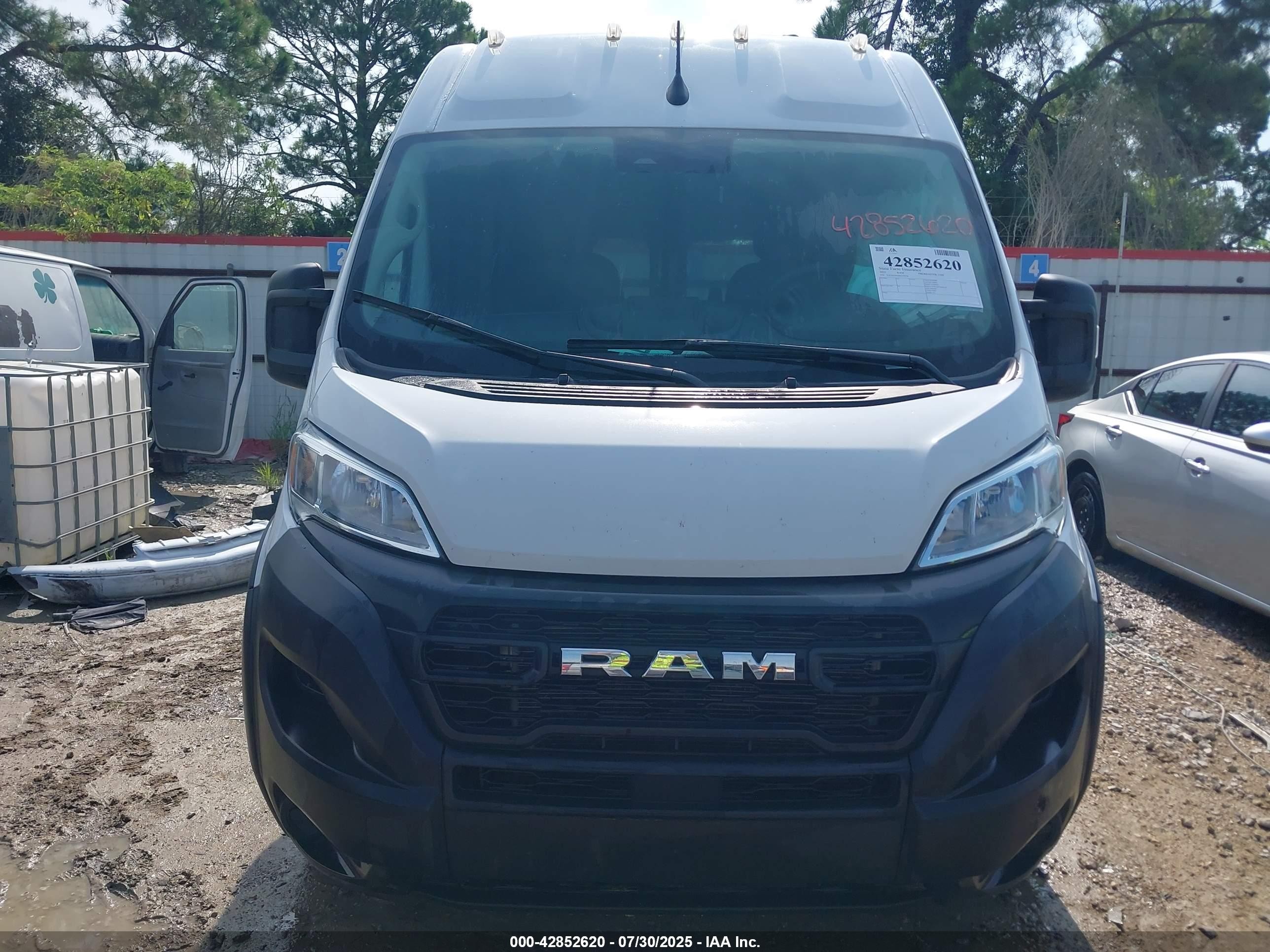 2023 Ram Promaster 2500 High Roof 159 Wb White vin: 3C6LRVDG0PE579278