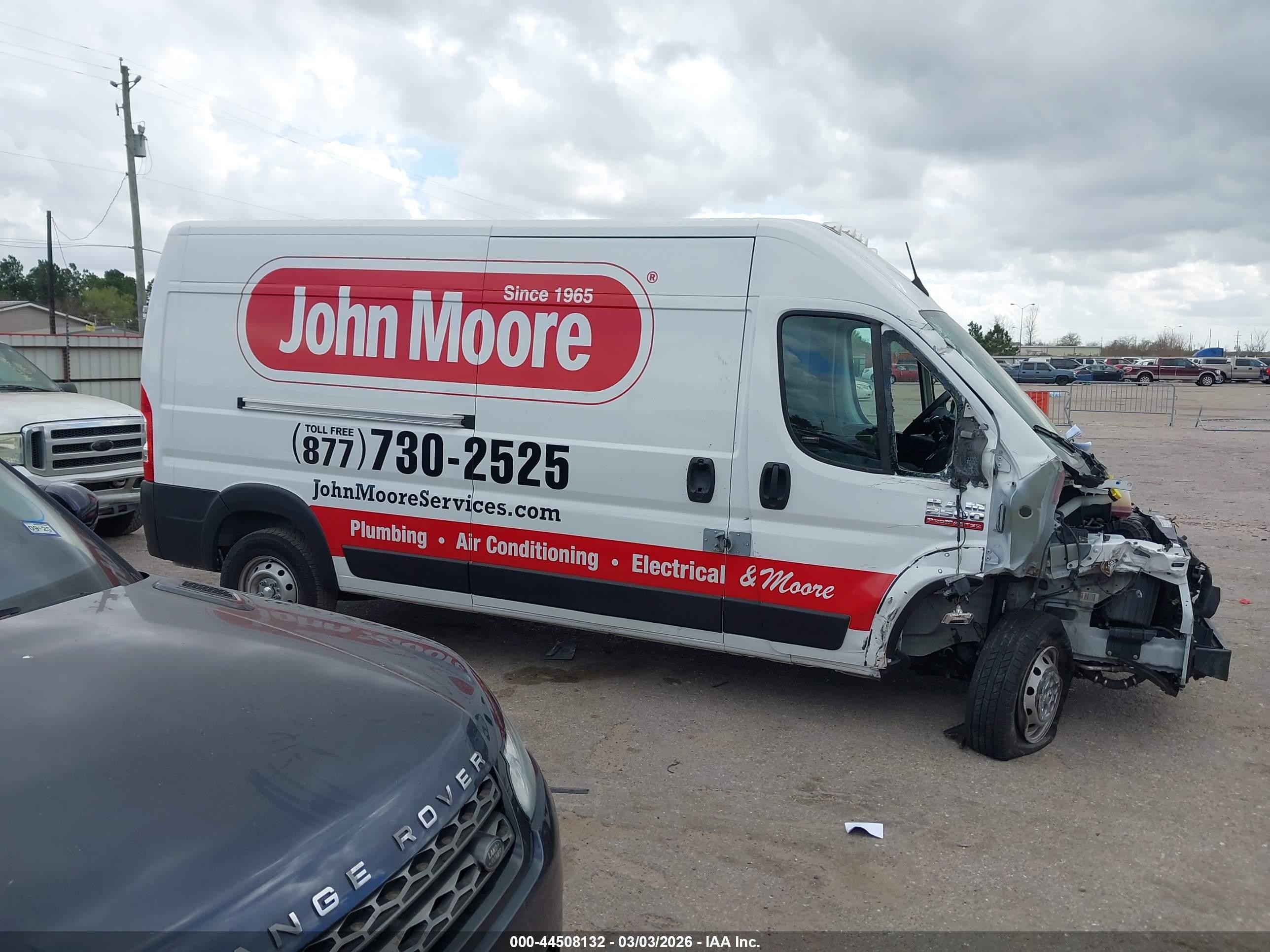 2022 Ram Promaster 2500 High Roof 159 Wb Белый vin: 3C6LRVDG1NE101321