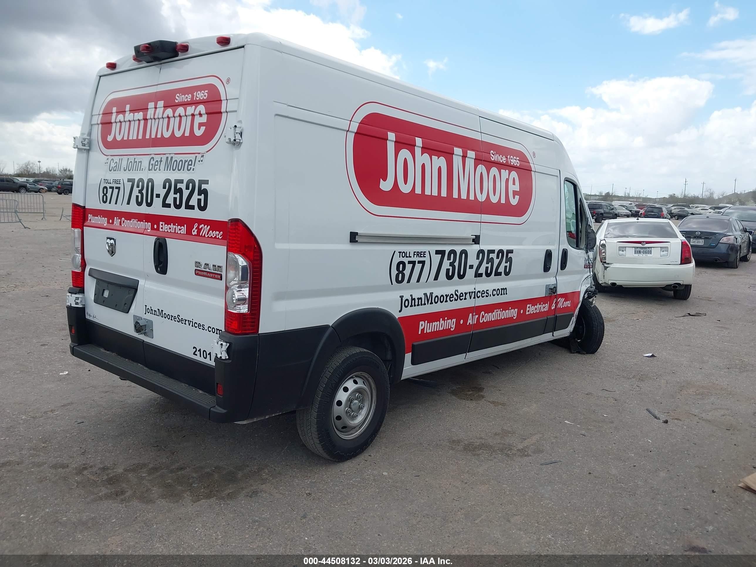 2022 Ram Promaster 2500 High Roof 159 Wb Белый vin: 3C6LRVDG1NE101321