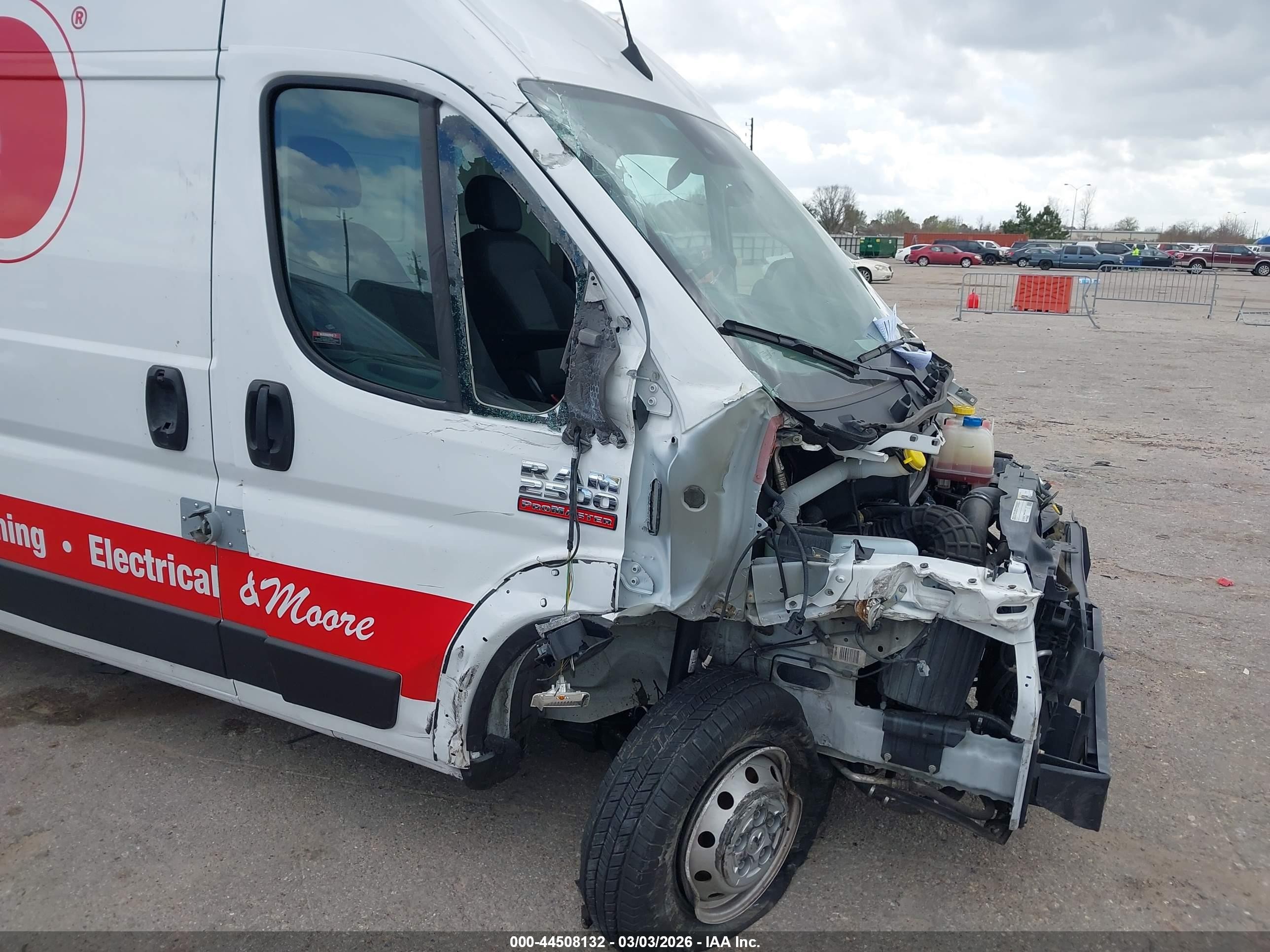 2022 Ram Promaster 2500 High Roof 159 Wb Белый vin: 3C6LRVDG1NE101321