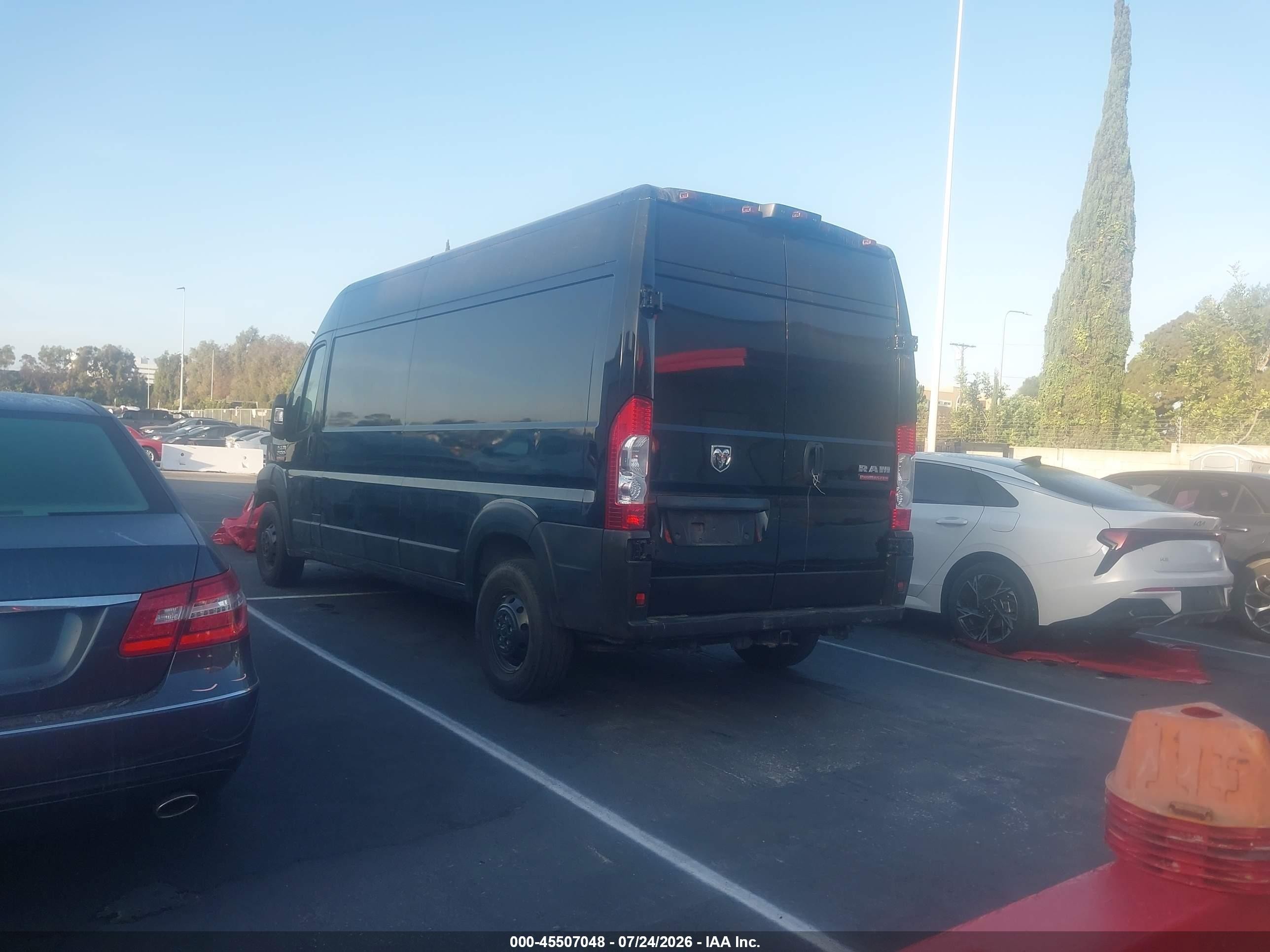 2022 Ram Promaster 2500 High Roof 159 Wb Black vin: 3C6LRVDG1NE123822