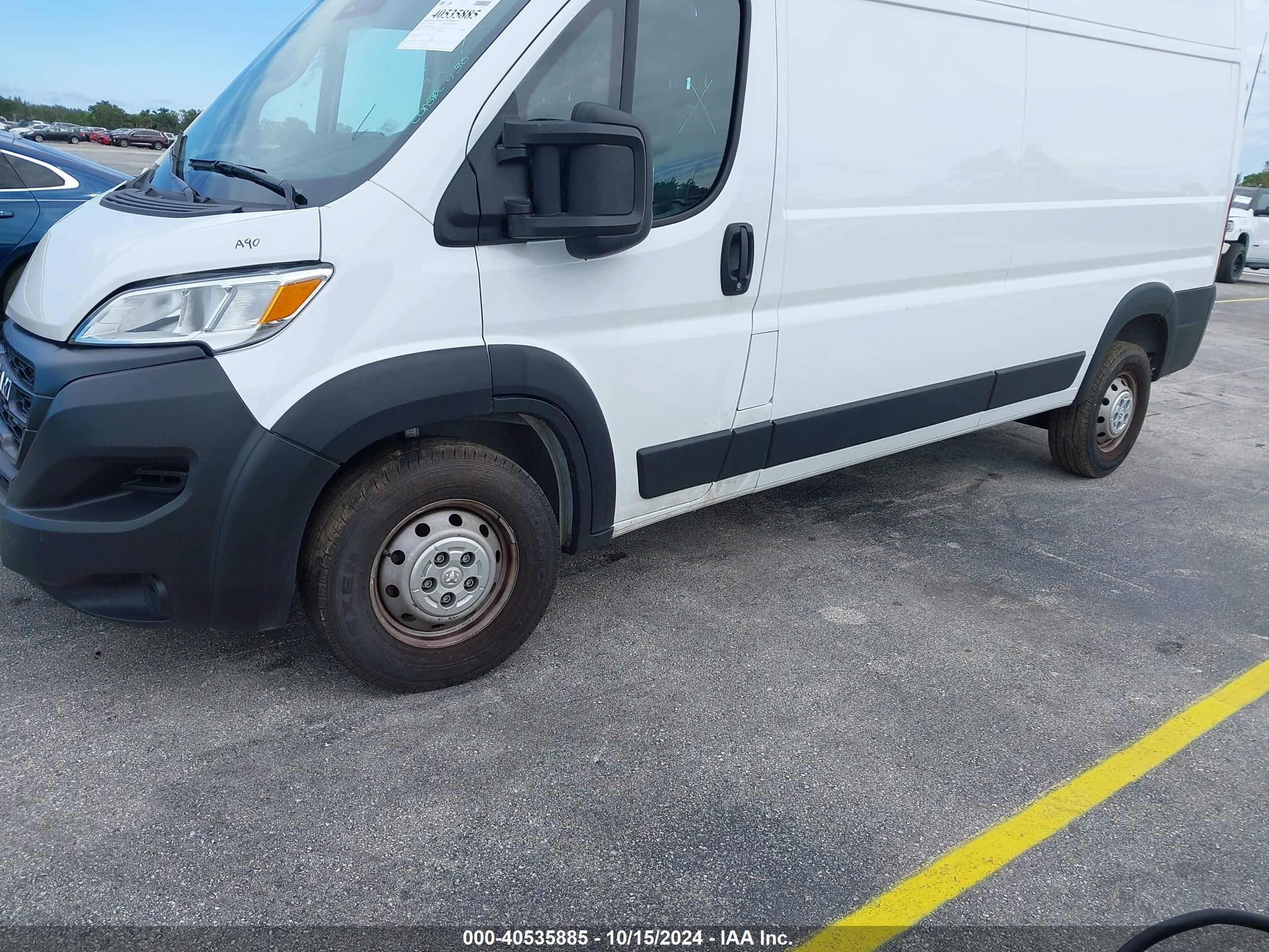 2023 Ram Promaster 2500 High Roof 159 Wb Белый vin: 3C6LRVDG1PE594145