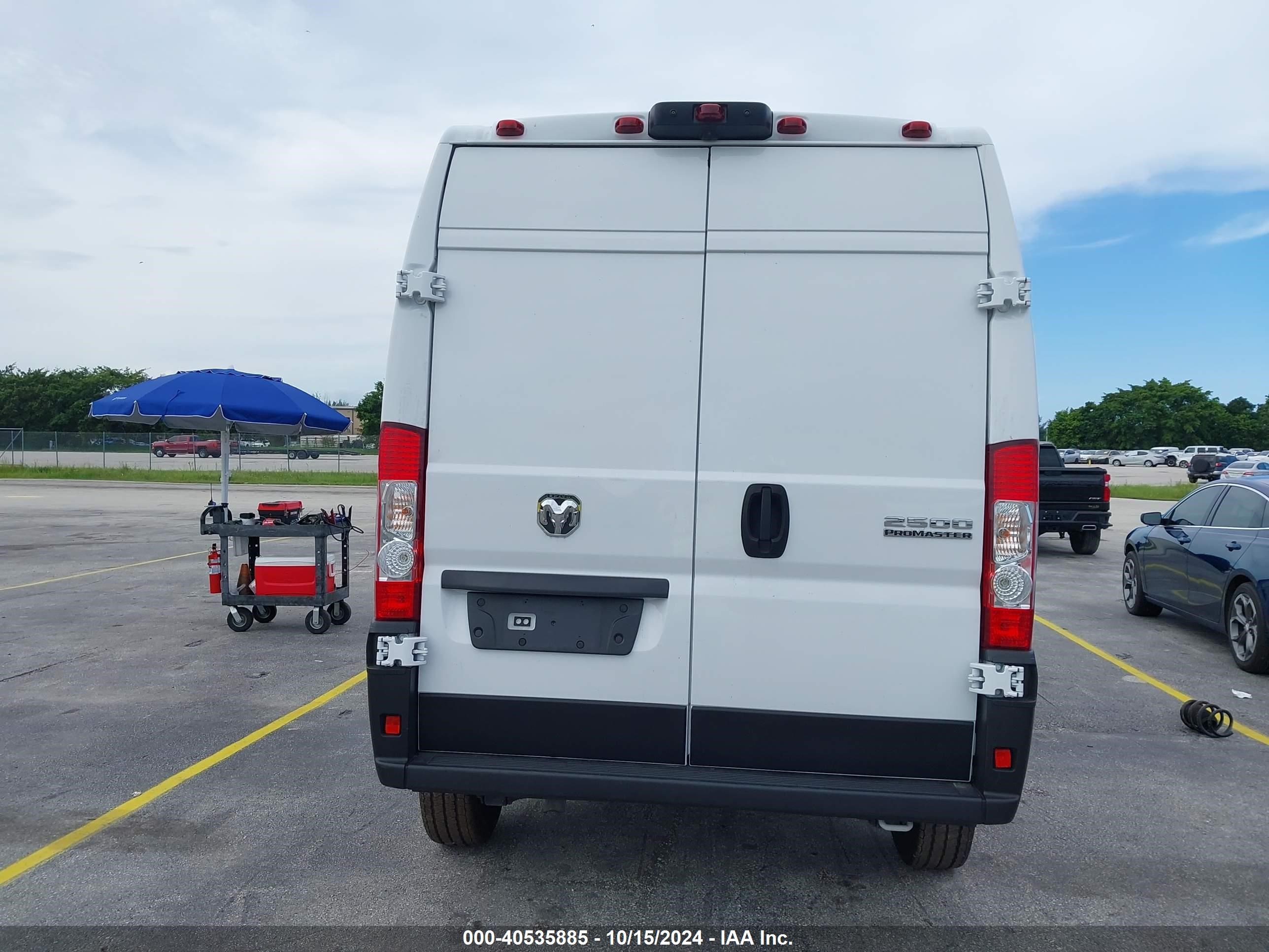 2023 Ram Promaster 2500 High Roof 159 Wb Белый vin: 3C6LRVDG1PE594145