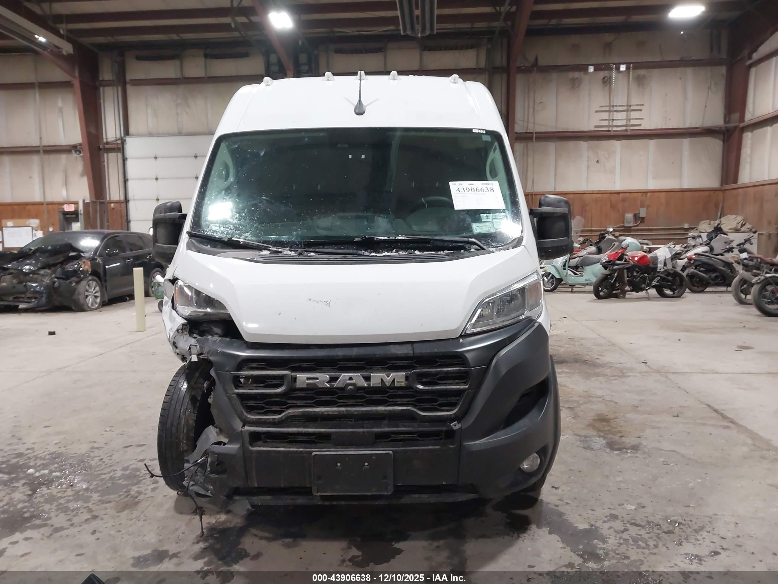 2023 Ram Promaster 2500 High Roof 159 Wb White vin: 3C6LRVDG4PE511761