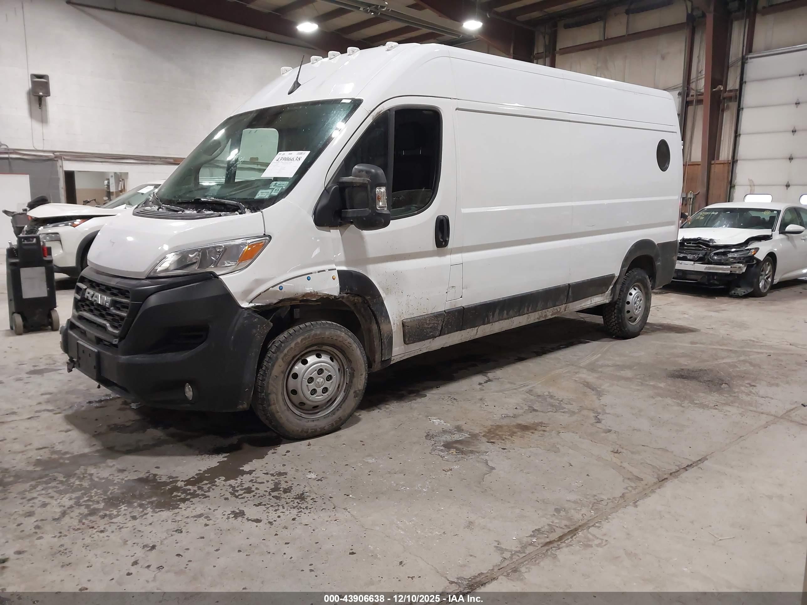 2023 Ram Promaster 2500 High Roof 159 Wb White vin: 3C6LRVDG4PE511761