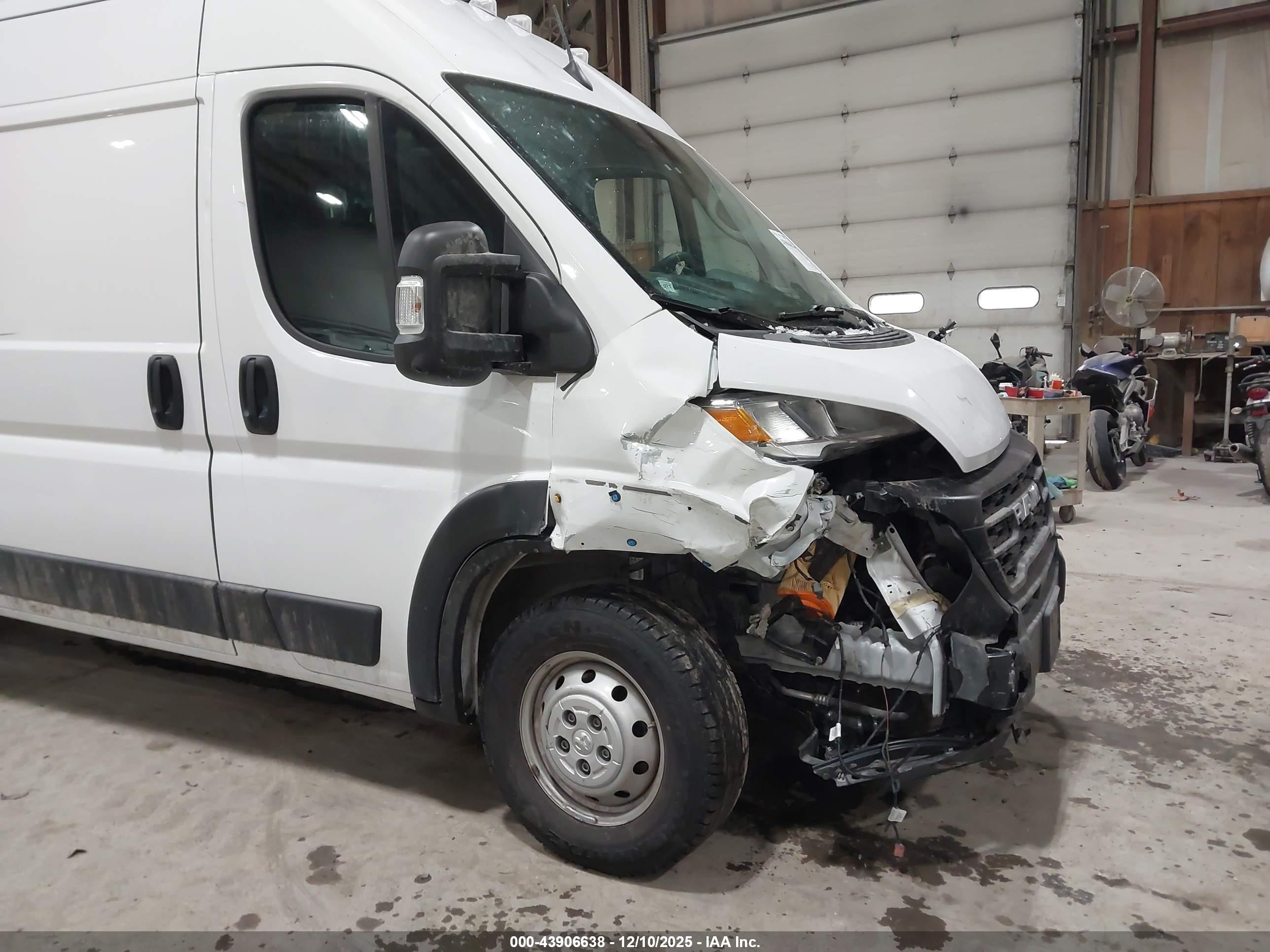 2023 Ram Promaster 2500 High Roof 159 Wb White vin: 3C6LRVDG4PE511761