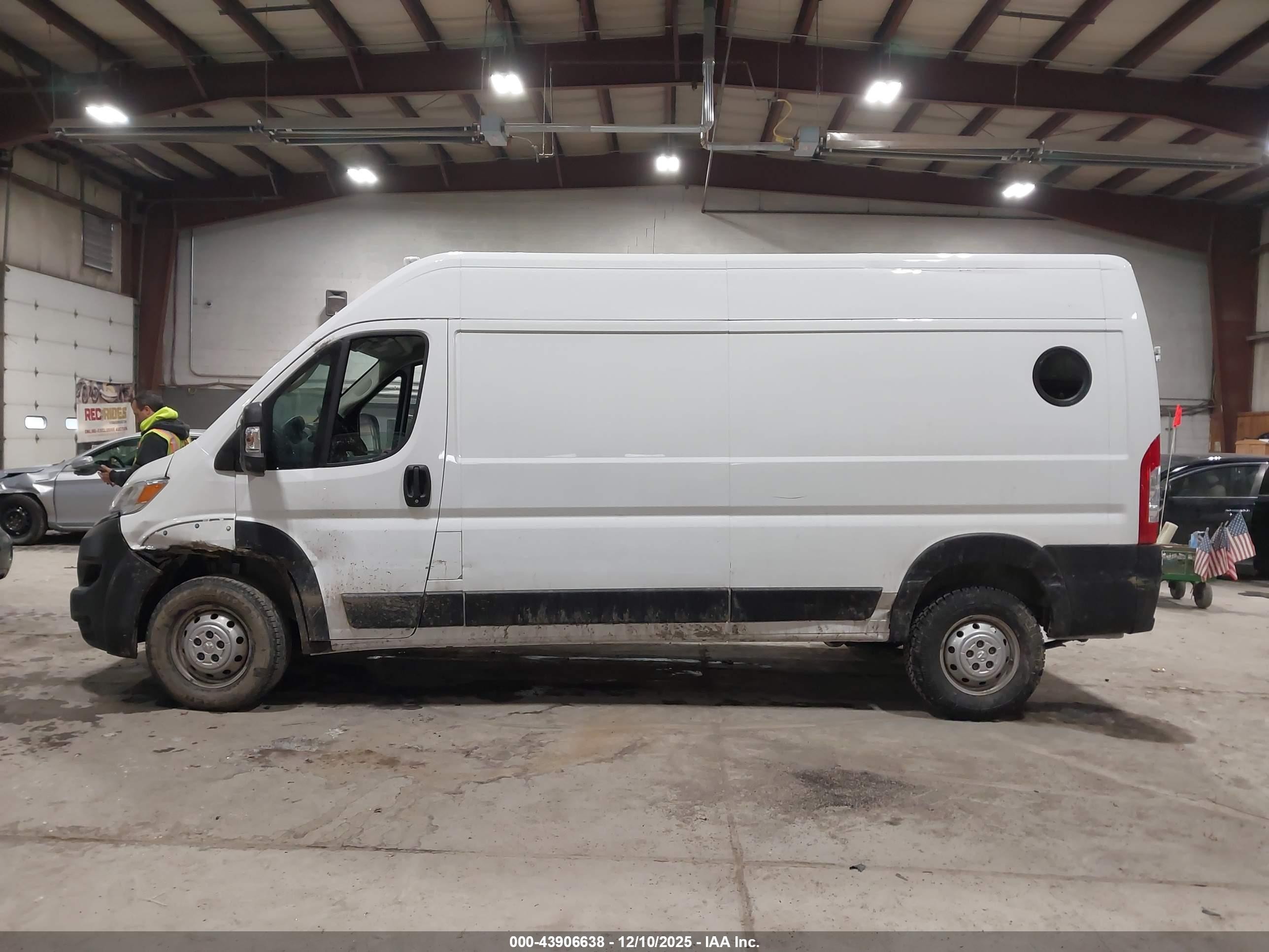 2023 Ram Promaster 2500 High Roof 159 Wb White vin: 3C6LRVDG4PE511761