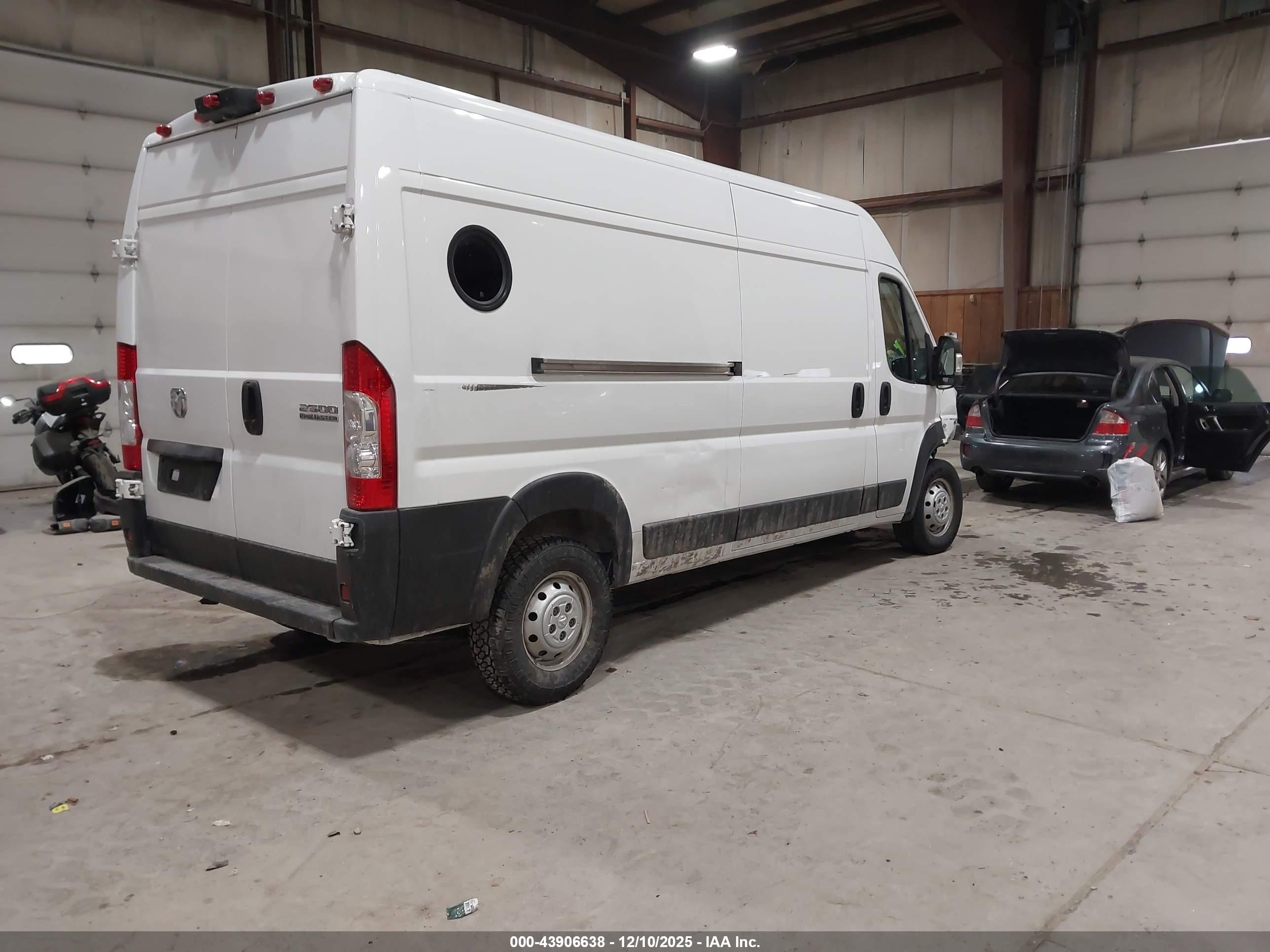 2023 Ram Promaster 2500 High Roof 159 Wb White vin: 3C6LRVDG4PE511761