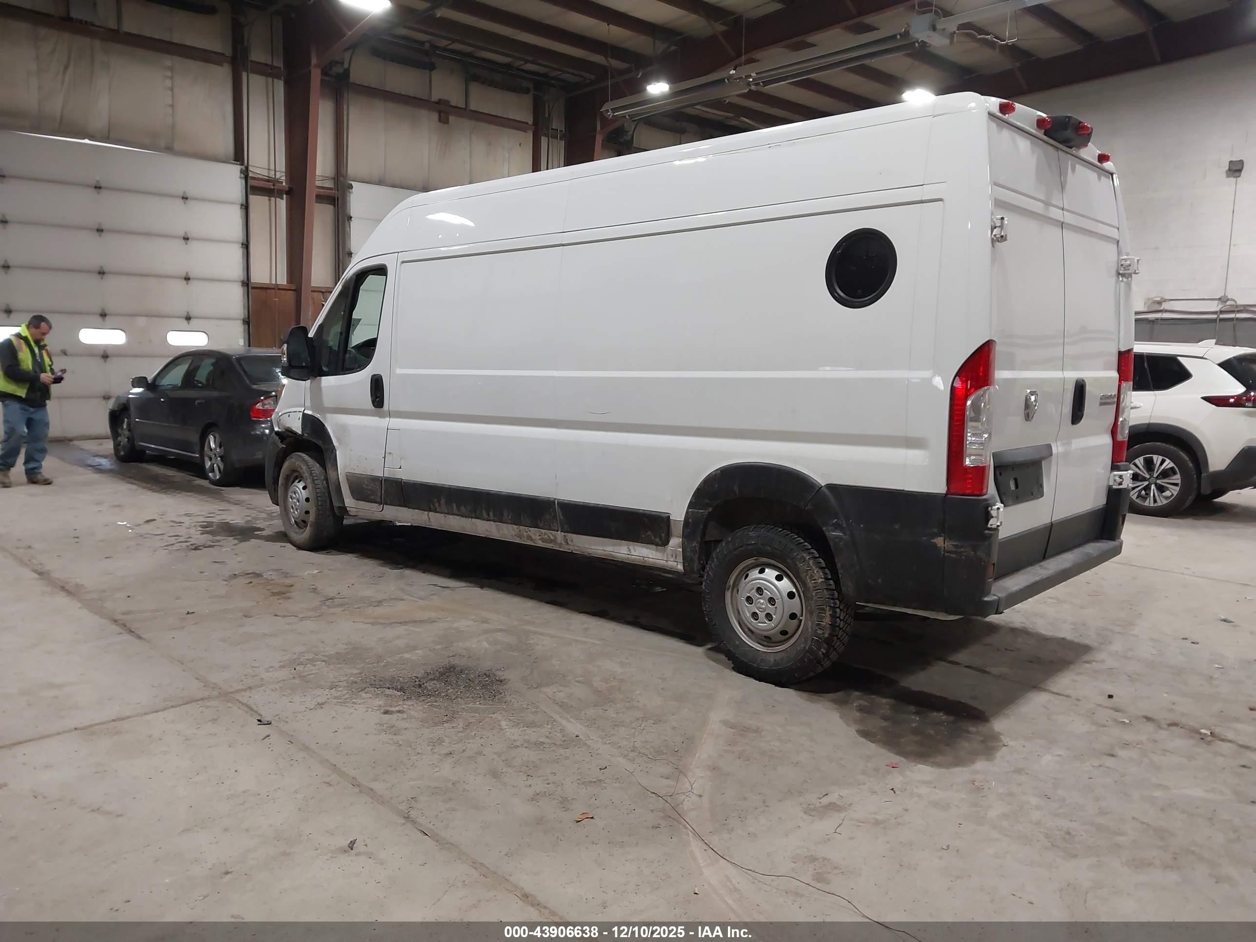 2023 Ram Promaster 2500 High Roof 159 Wb White vin: 3C6LRVDG4PE511761
