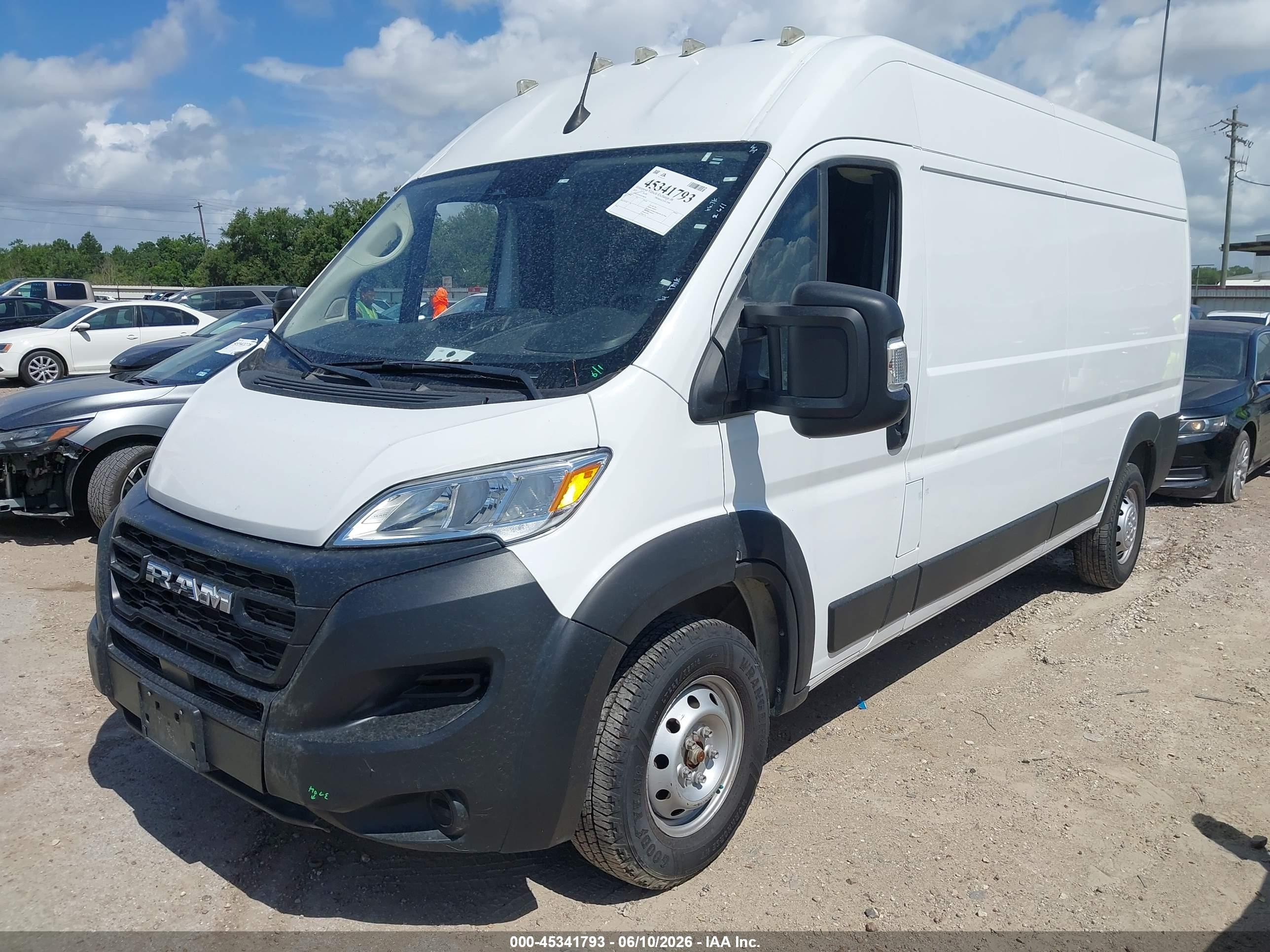 2023 Ram Promaster 2500   White vin: 3C6LRVDG5PE588204