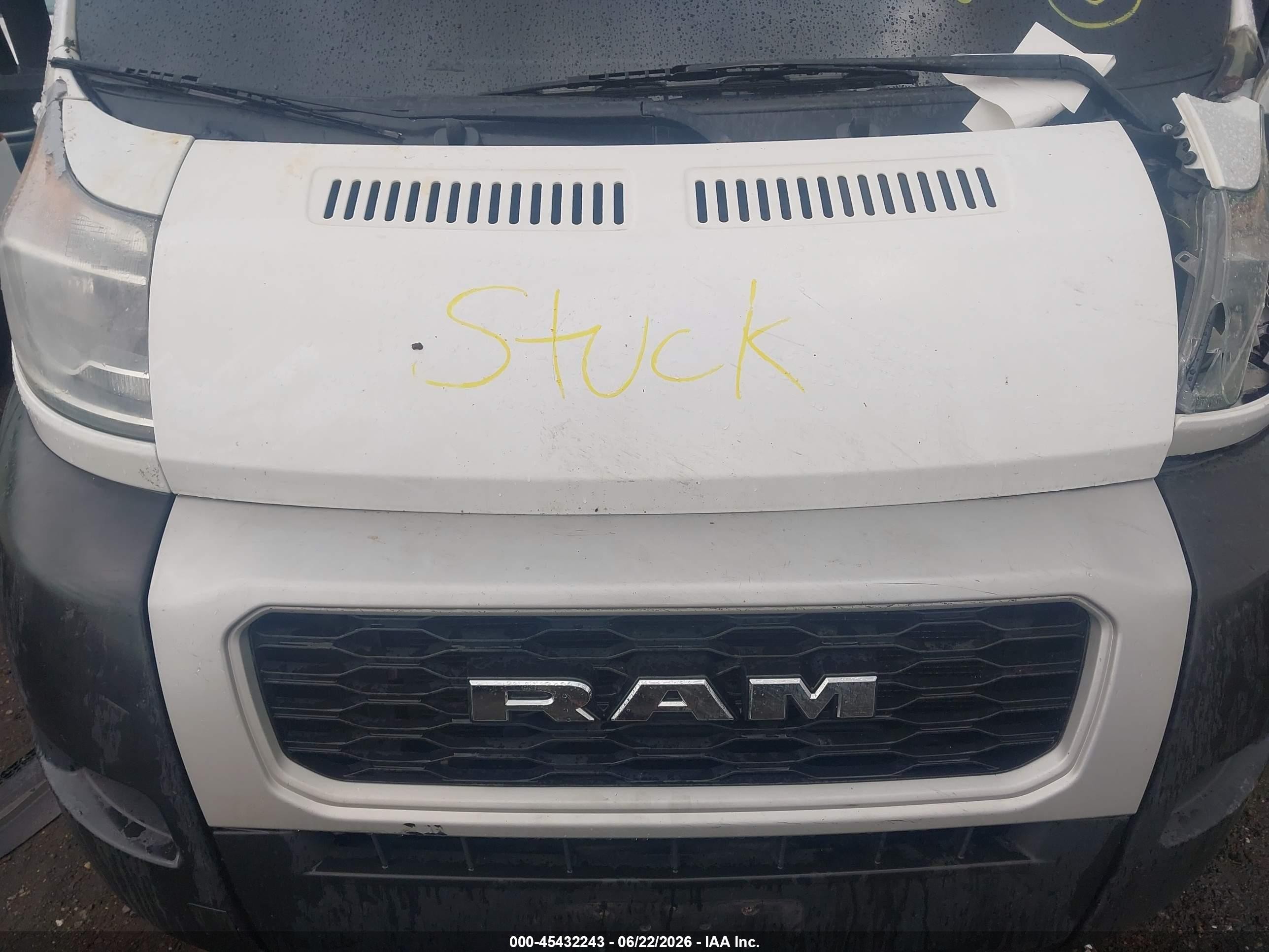 2021 Ram Promaster 2500 High Roof 159 Wb White vin: 3C6LRVDG7ME530347
