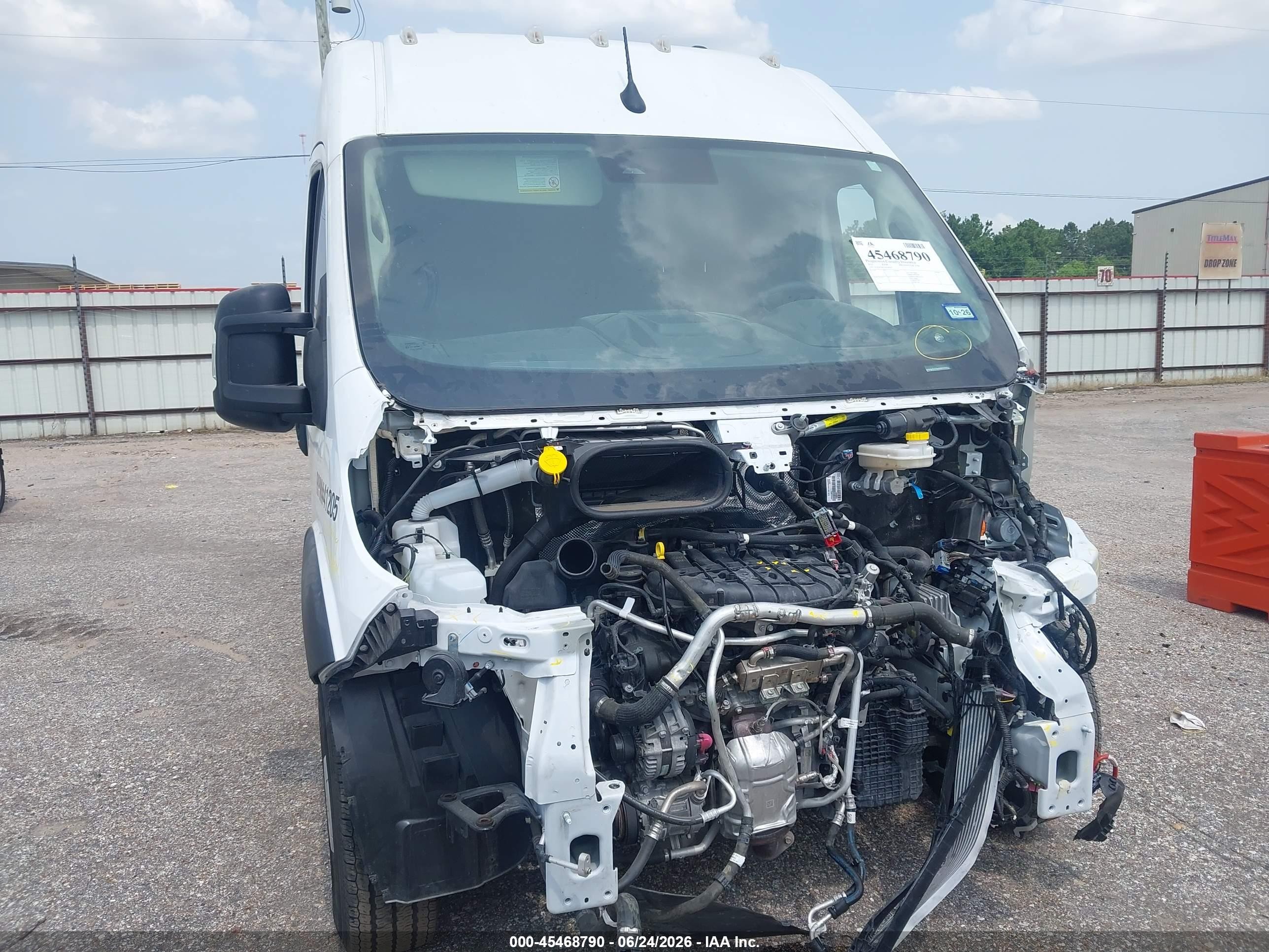 2025 Ram Promaster 2500 Tradesman High Roof 159 Wb W/pass Seat White vin: 3C6LRVDG7SE560591