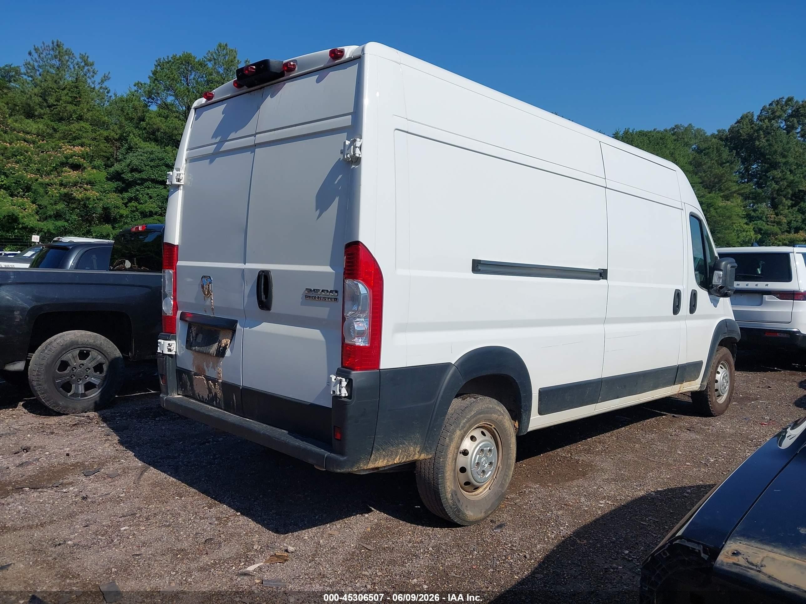 2023 Ram Promaster 2500 High Roof 159 Wb Белый vin: 3C6LRVDG8PE548943