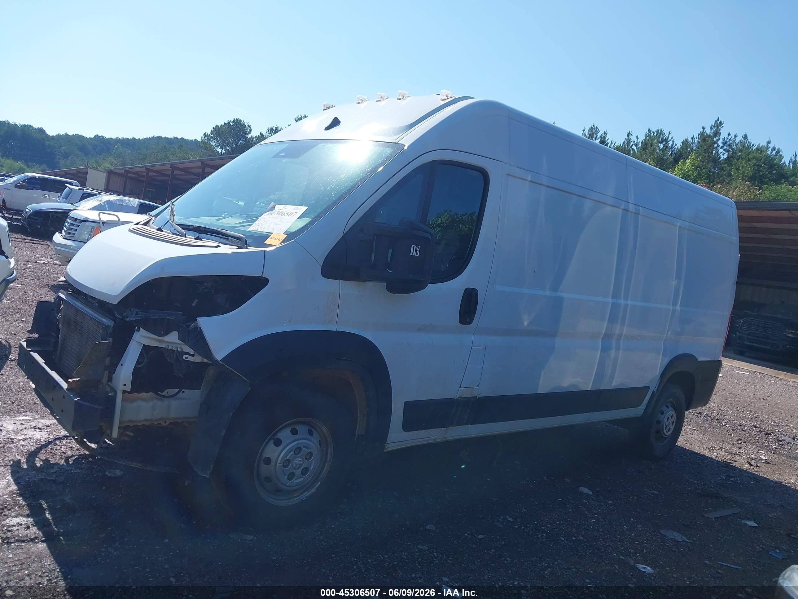 2023 Ram Promaster 2500 High Roof 159 Wb Белый vin: 3C6LRVDG8PE548943