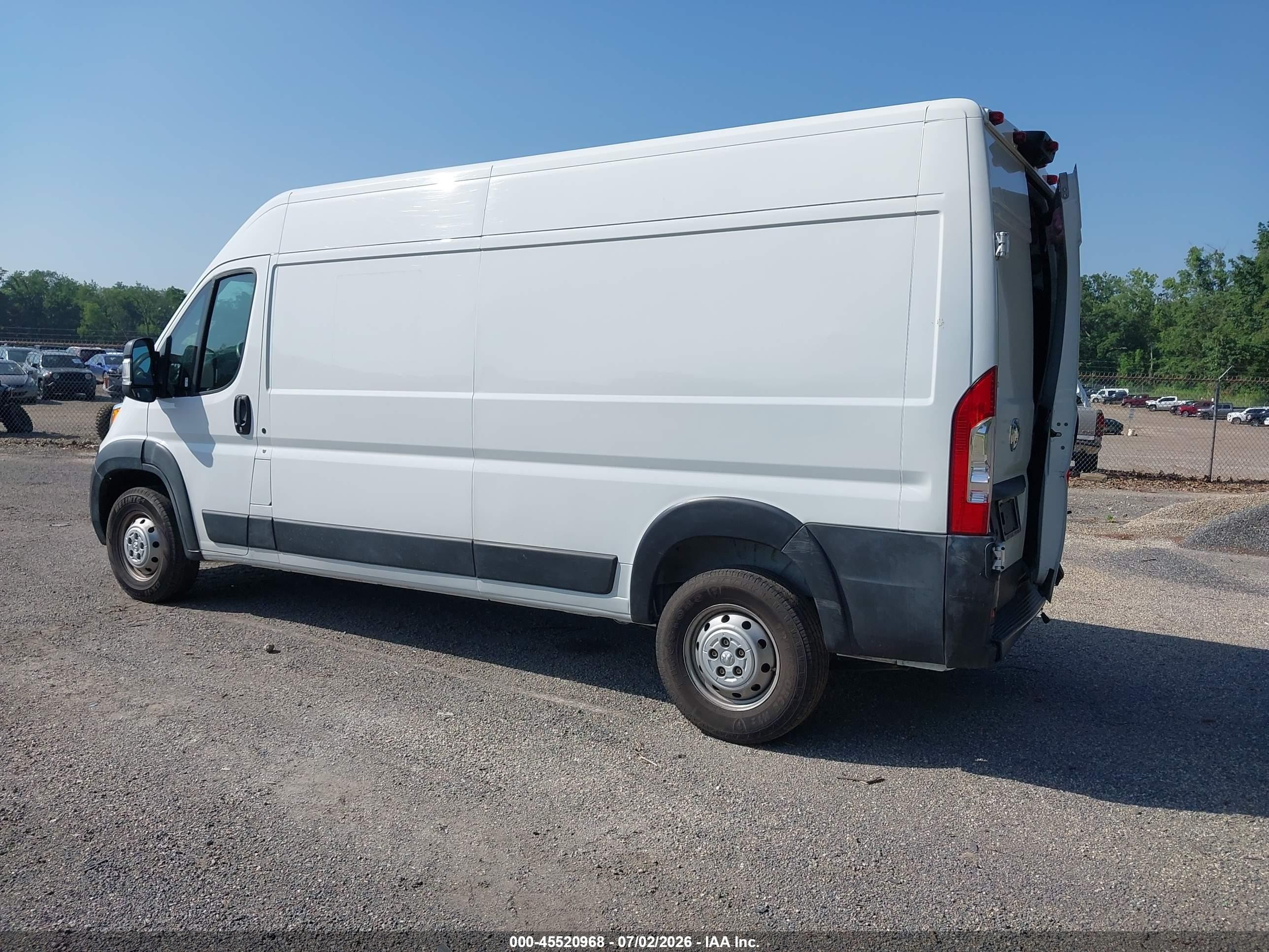 2023 Ram Promaster 2500 High Roof 159 Wb White vin: 3C6LRVDG8PE564804