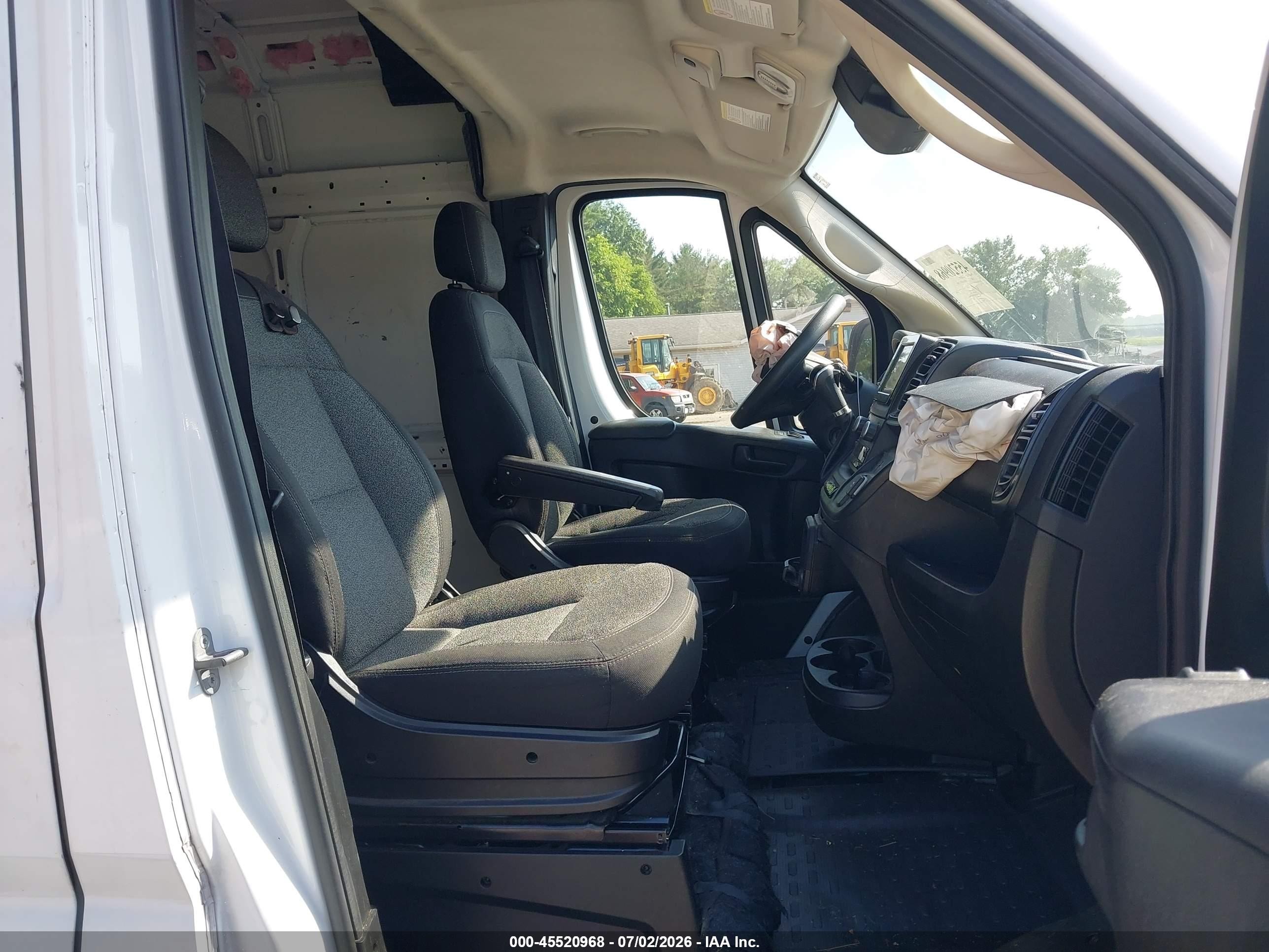 2023 Ram Promaster 2500 High Roof 159 Wb White vin: 3C6LRVDG8PE564804