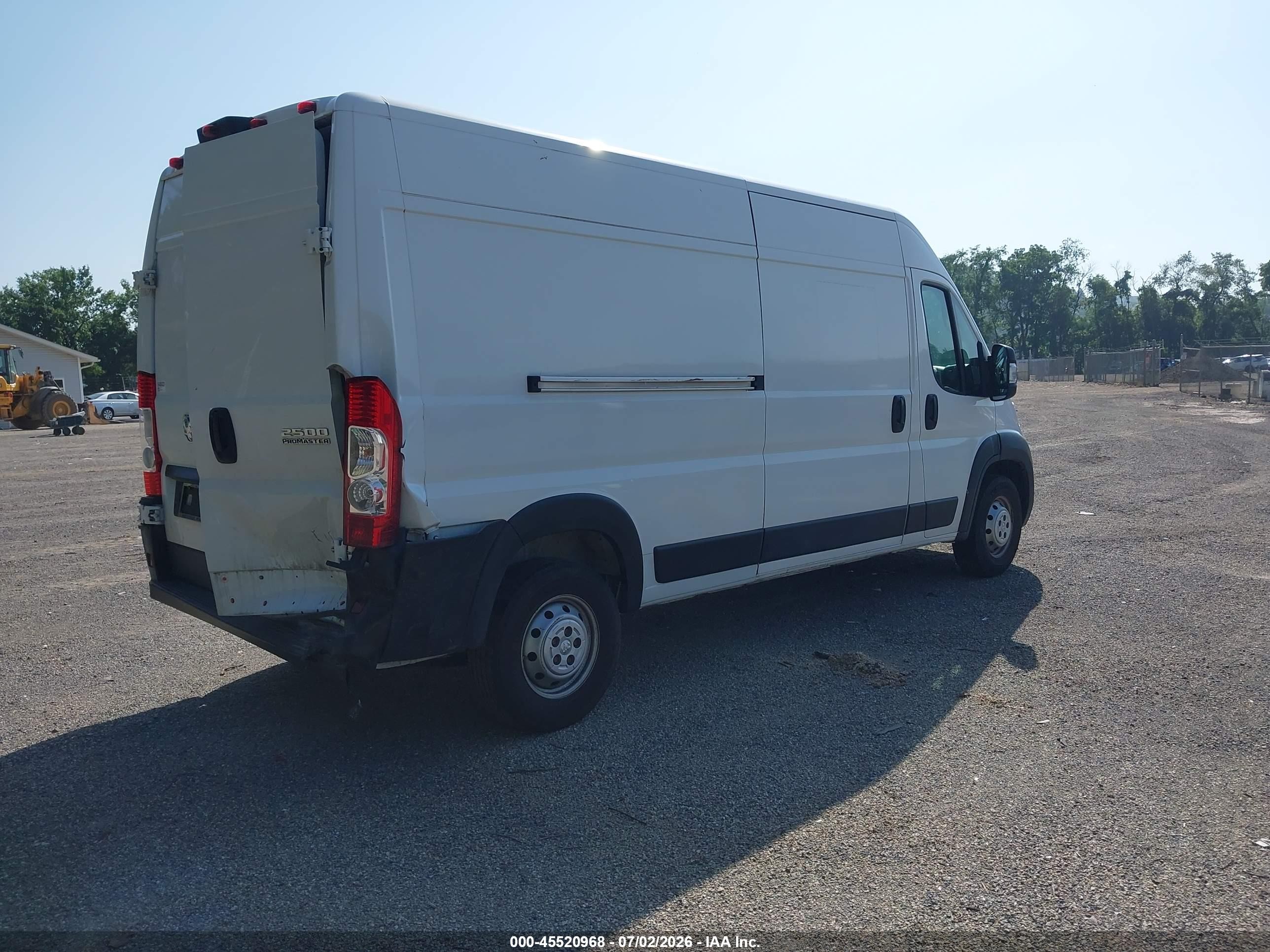 2023 Ram Promaster 2500 High Roof 159 Wb White vin: 3C6LRVDG8PE564804