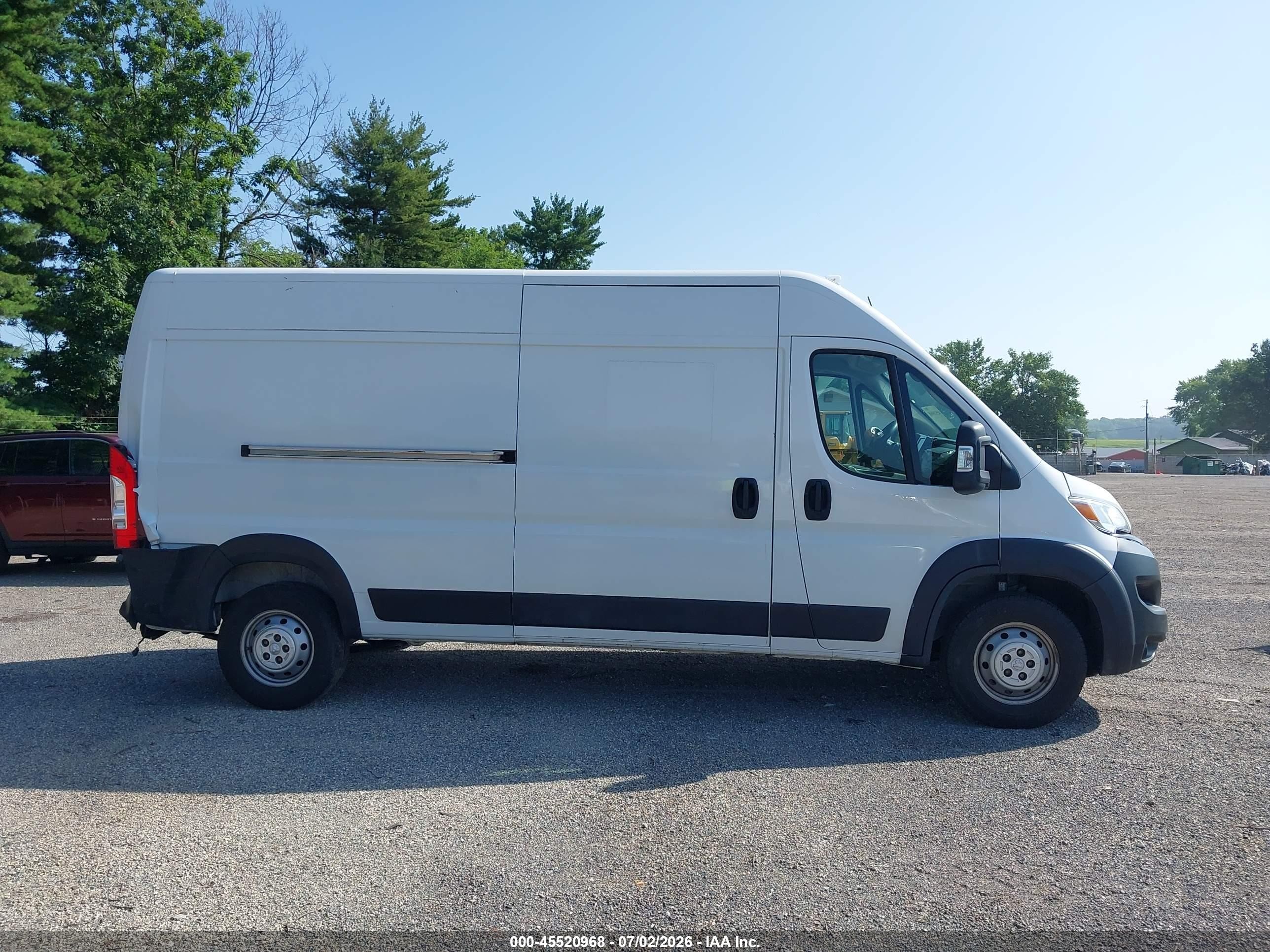 2023 Ram Promaster 2500 High Roof 159 Wb White vin: 3C6LRVDG8PE564804