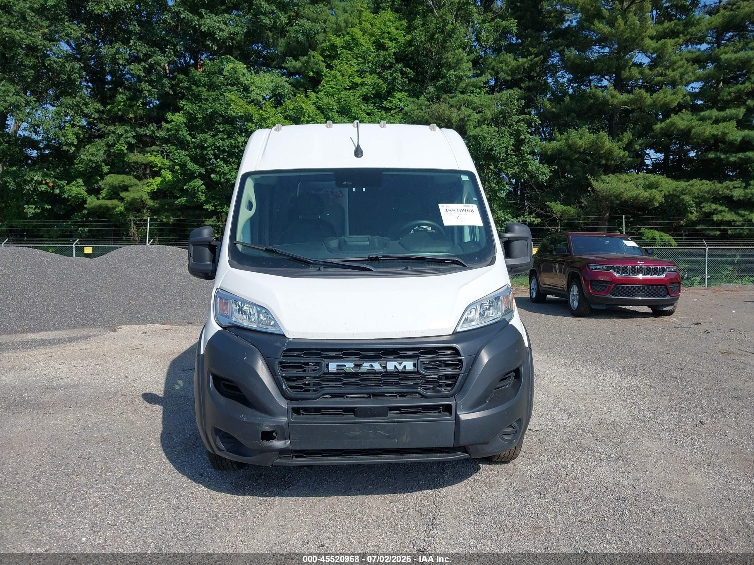 2023 Ram Promaster 2500 High Roof 159 Wb White vin: 3C6LRVDG8PE564804