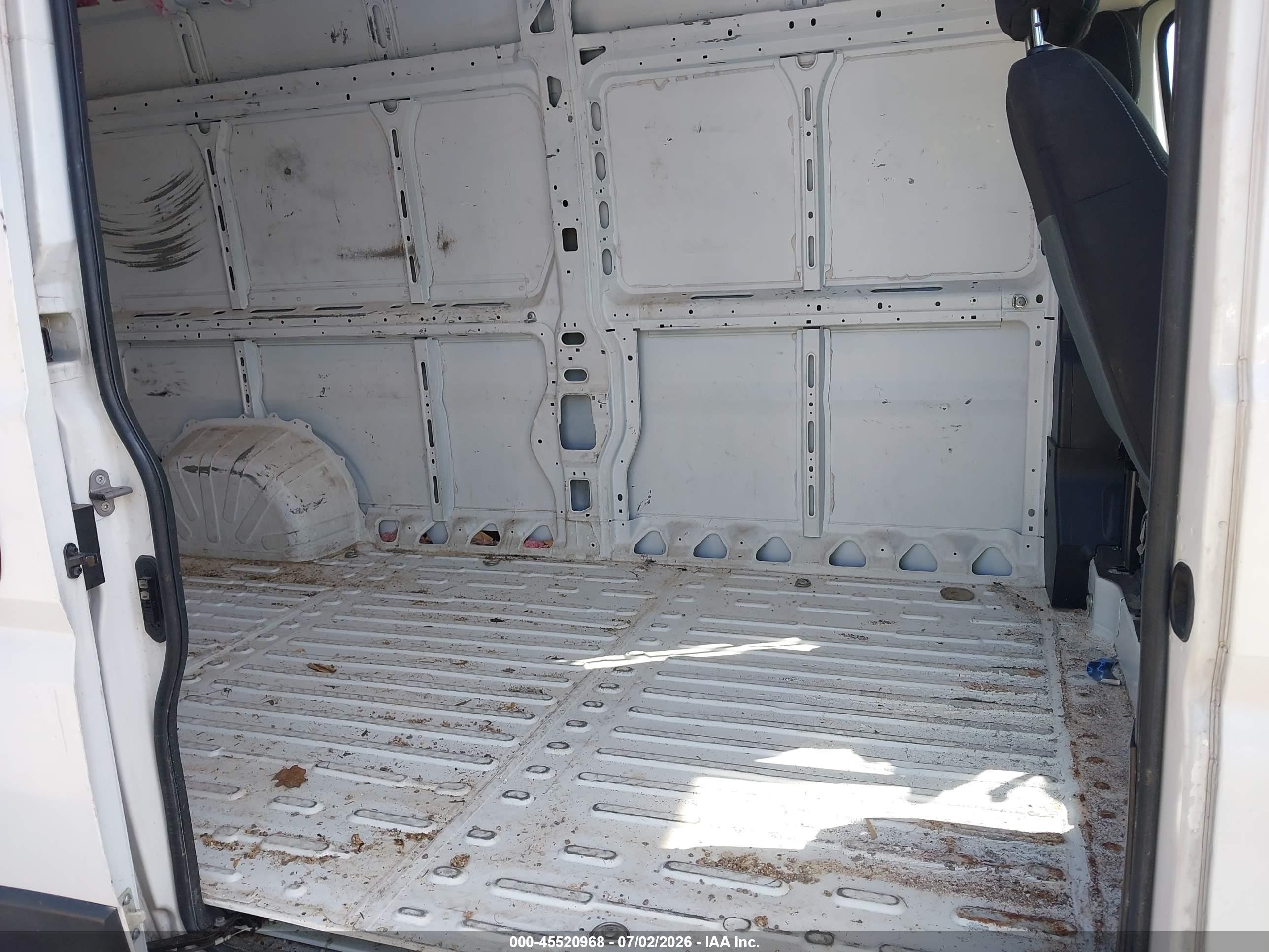 2023 Ram Promaster 2500 High Roof 159 Wb White vin: 3C6LRVDG8PE564804