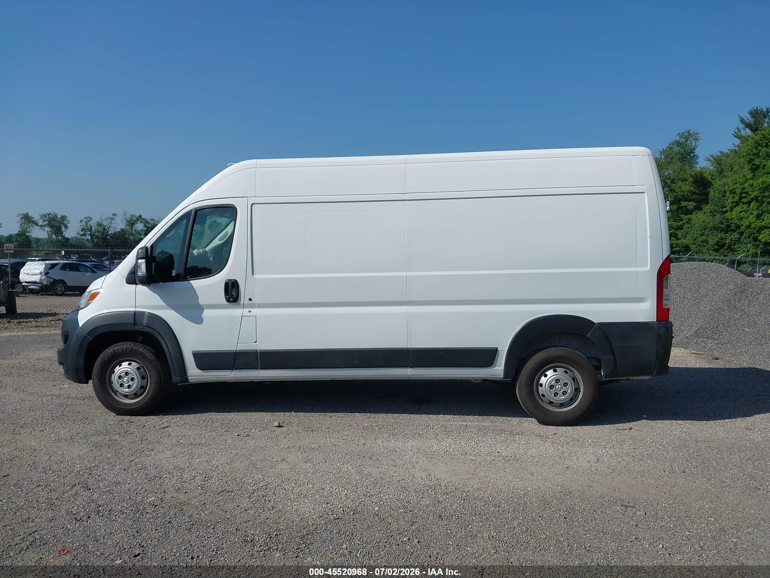 2023 Ram Promaster 2500 High Roof 159 Wb White vin: 3C6LRVDG8PE564804