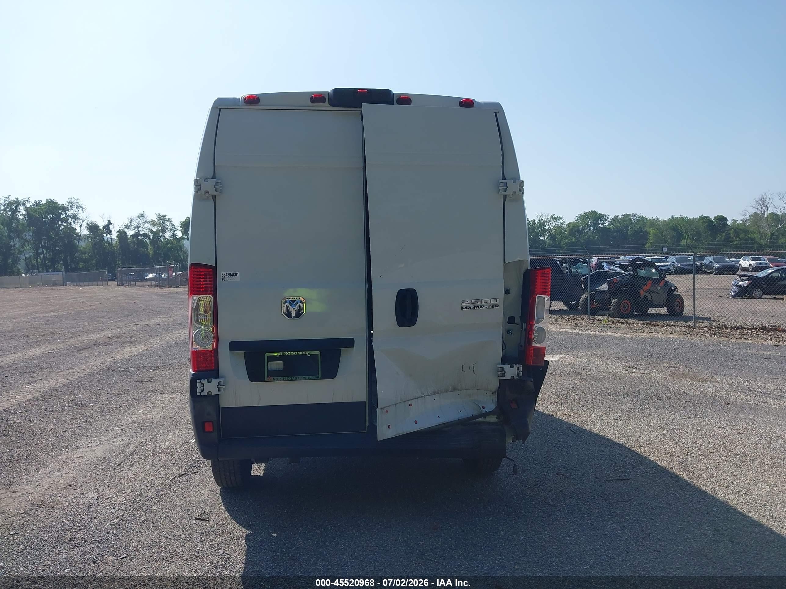 2023 Ram Promaster 2500 High Roof 159 Wb White vin: 3C6LRVDG8PE564804