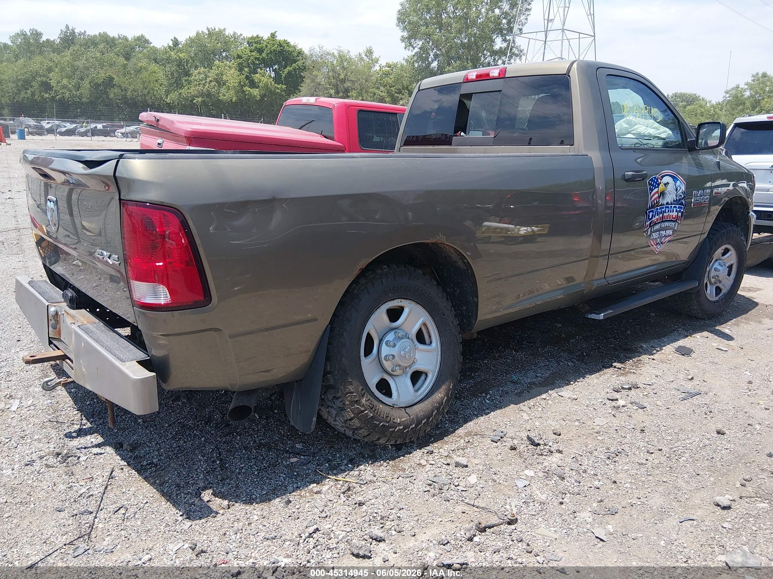 2014 Ram 2500 Tradesman Brown vin: 3C6MR5AJ6EG207871