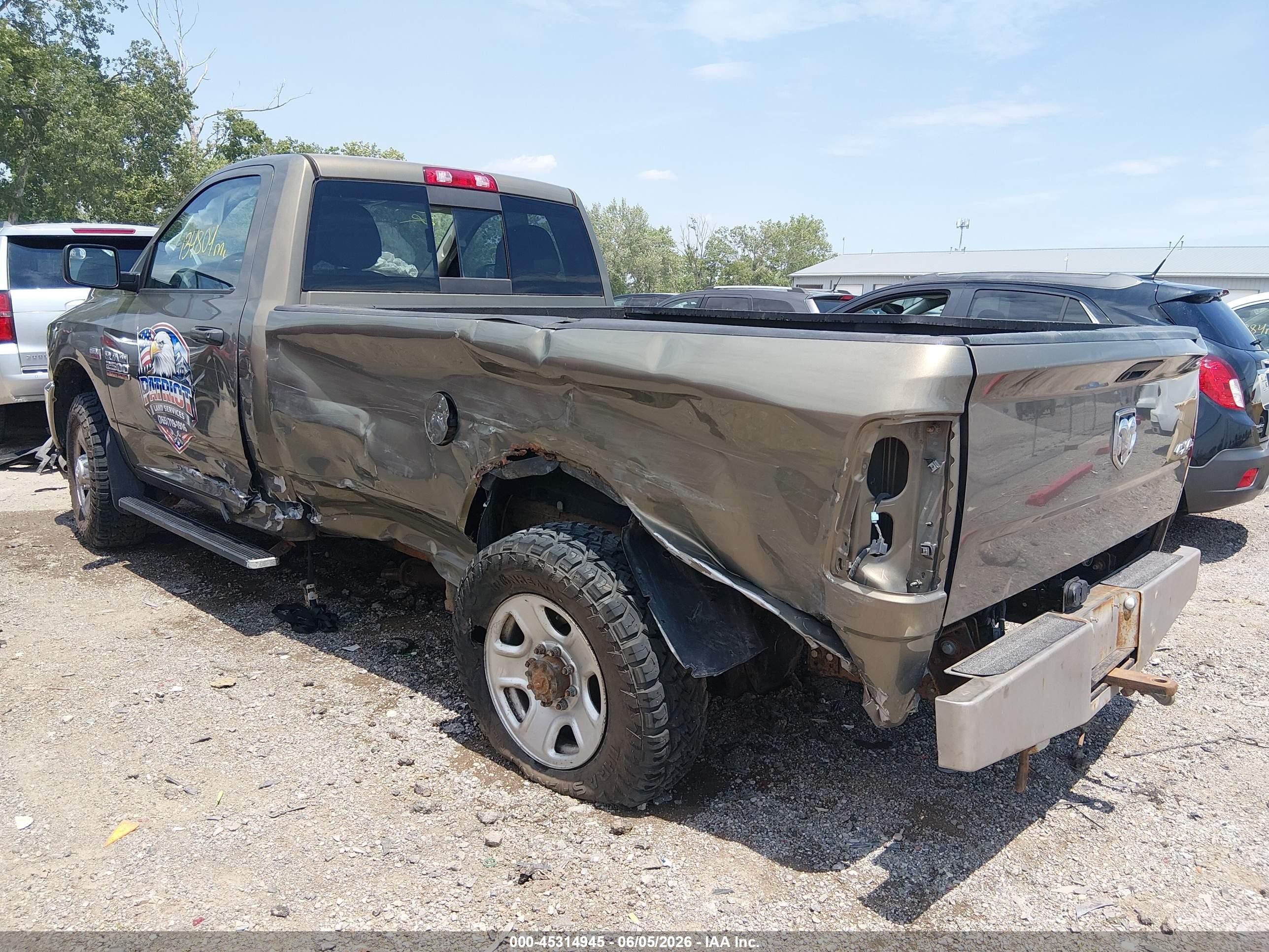 2014 Ram 2500 Tradesman Brown vin: 3C6MR5AJ6EG207871