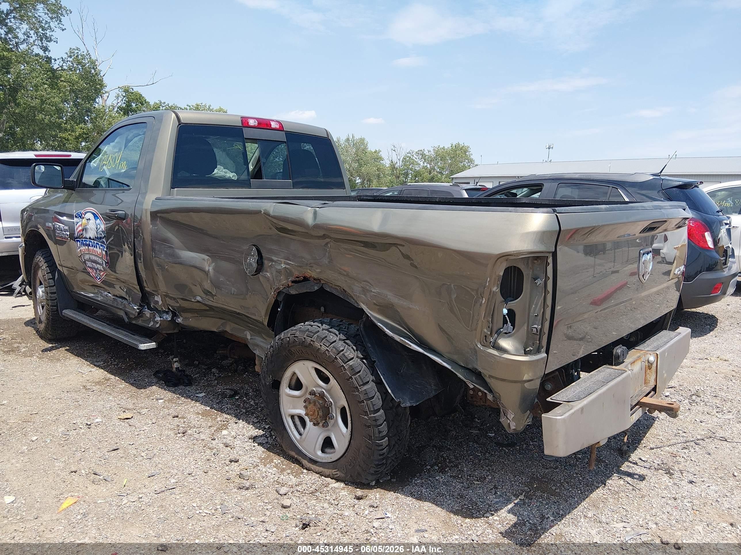 2014 Ram 2500 Tradesman Brown vin: 3C6MR5AJ6EG207871