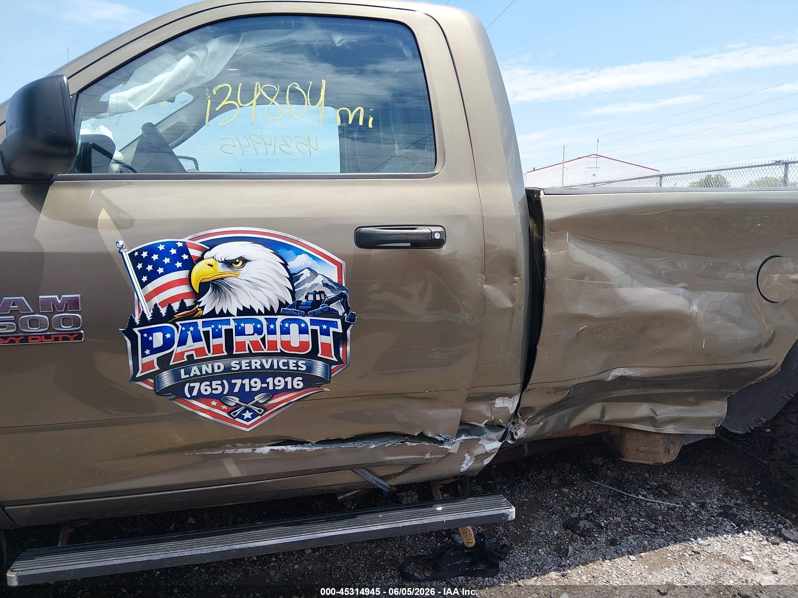 2014 Ram 2500 Tradesman Brown vin: 3C6MR5AJ6EG207871