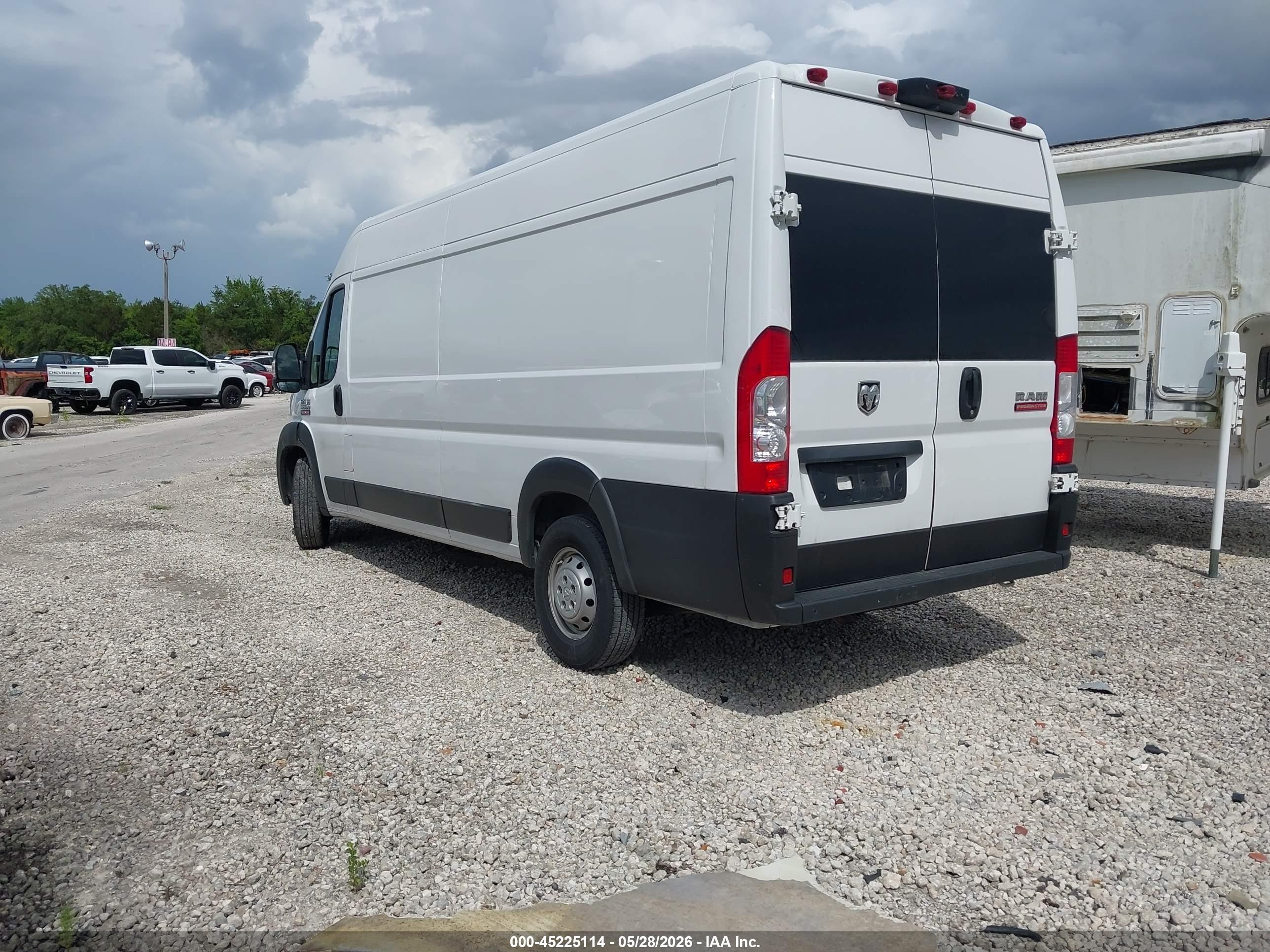 2022 Ram Promaster 3500 Cargo Van High Roof 159 Wb Ext White vin: 3C6MRVJG6NE115451