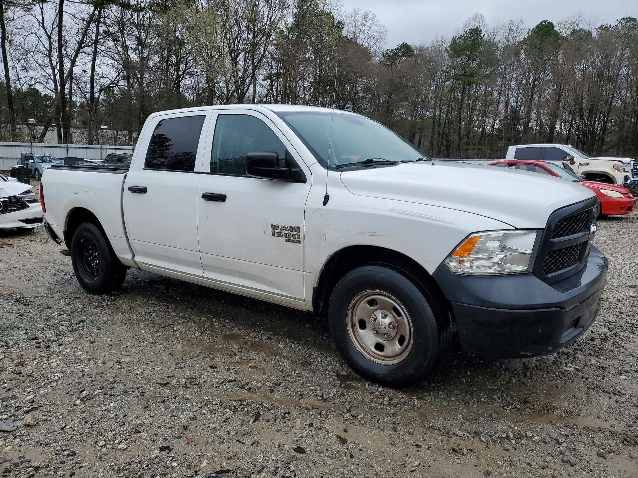 2019 Ram 1500 Classic Tradesman White vin: 3C6RR6KG7KG675859