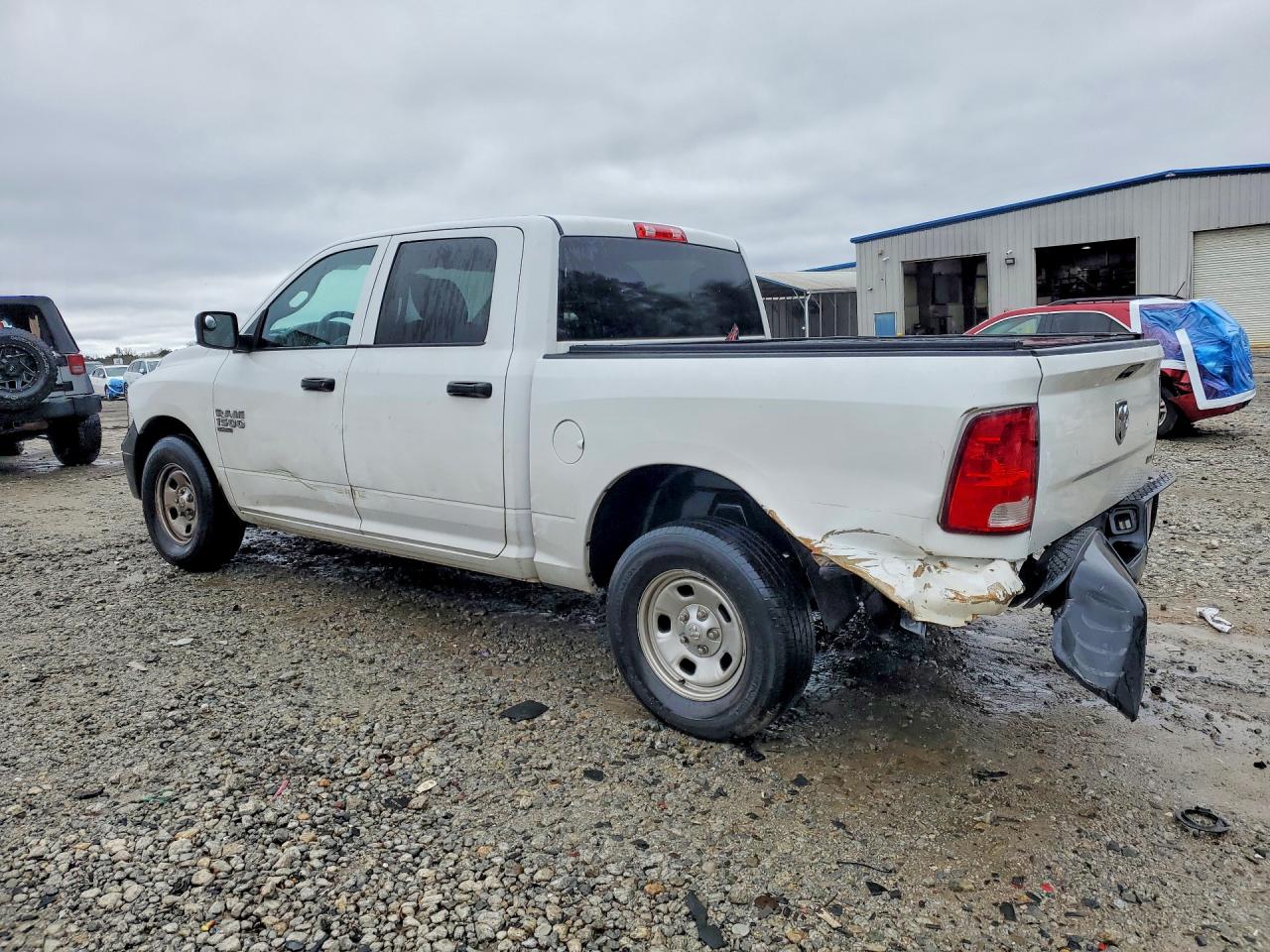2019 Ram 1500 Classic Tradesman White vin: 3C6RR6KG7KG675859