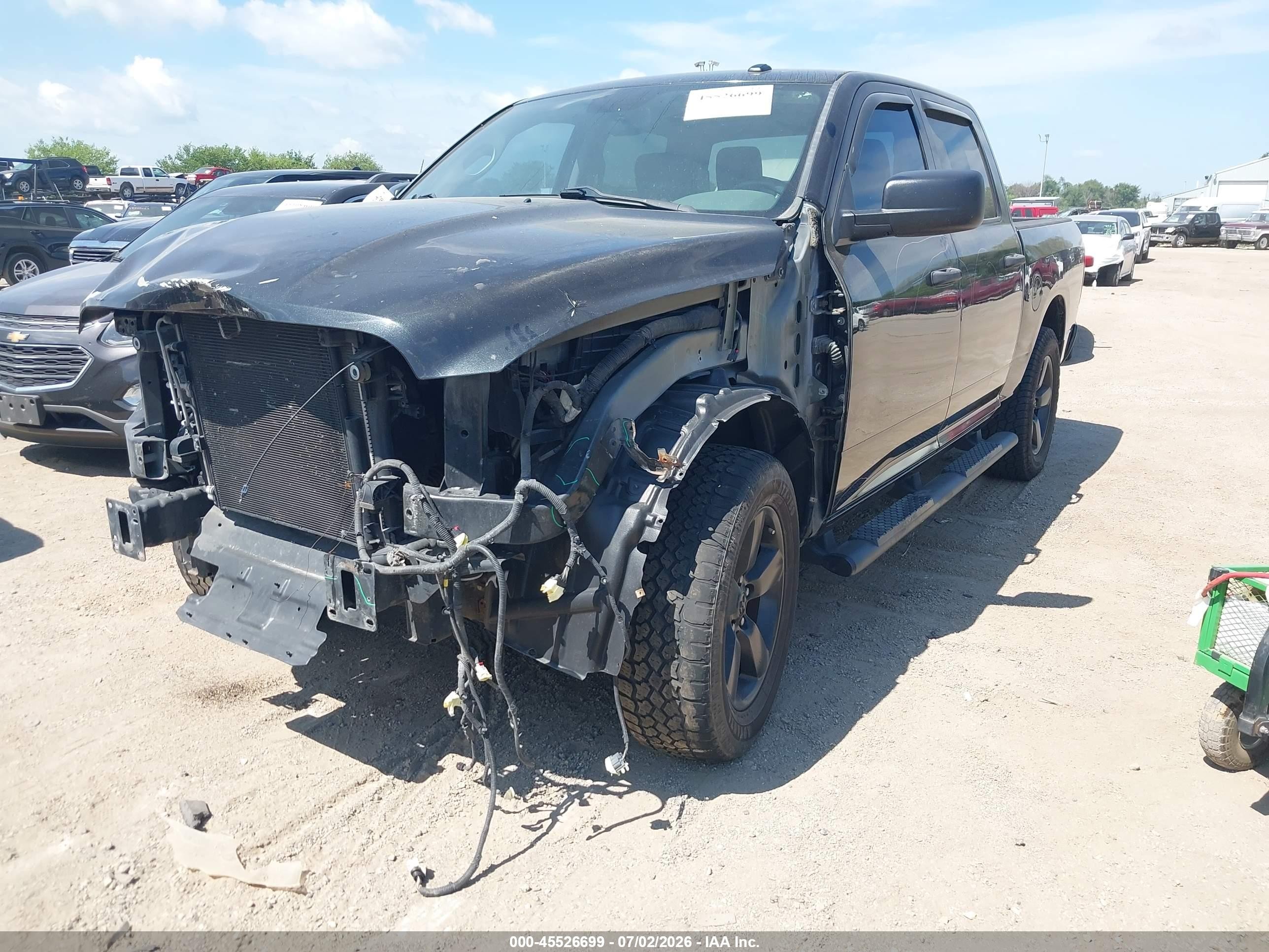 2015 Ram 1500 Express Black vin: 3C6RR6KT2FG637734