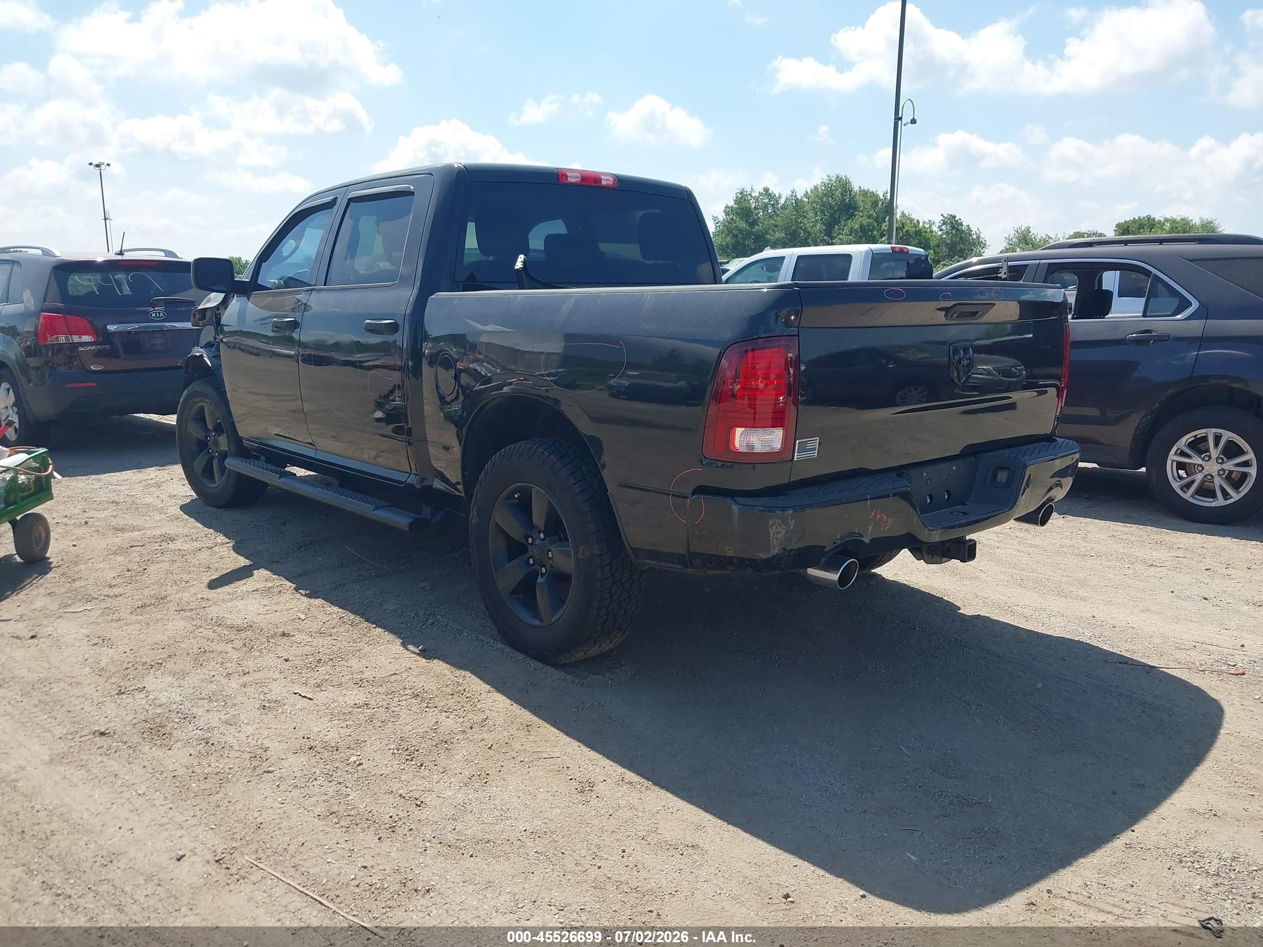 2015 Ram 1500 Express Black vin: 3C6RR6KT2FG637734