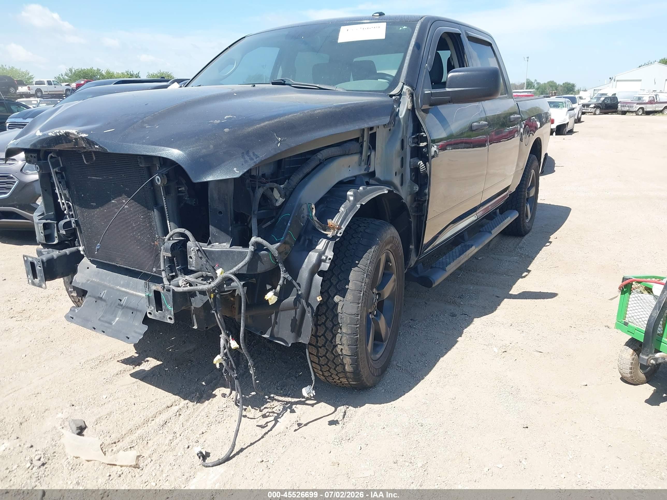2015 Ram 1500 Express Black vin: 3C6RR6KT2FG637734
