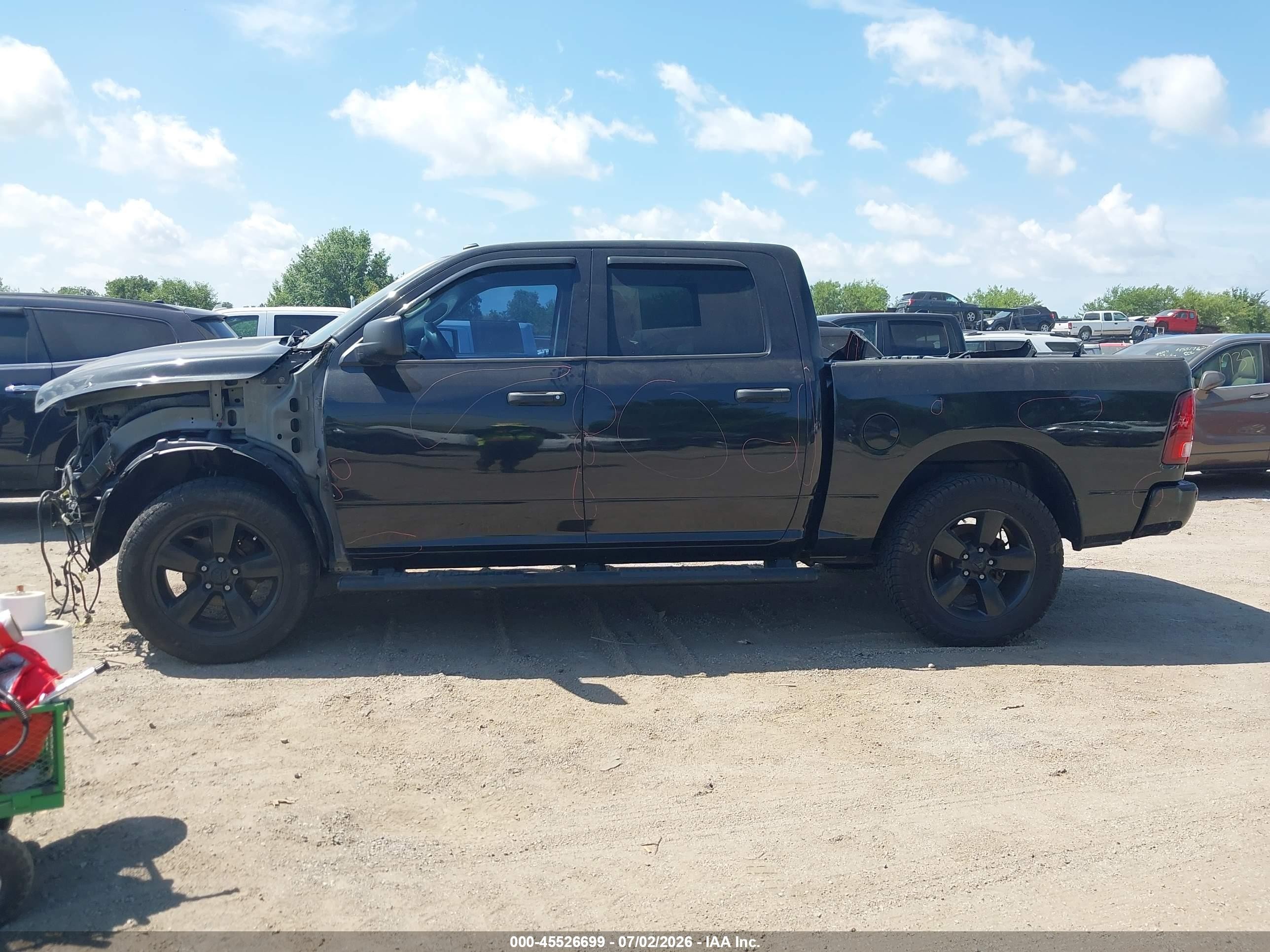 2015 Ram 1500 Express Black vin: 3C6RR6KT2FG637734
