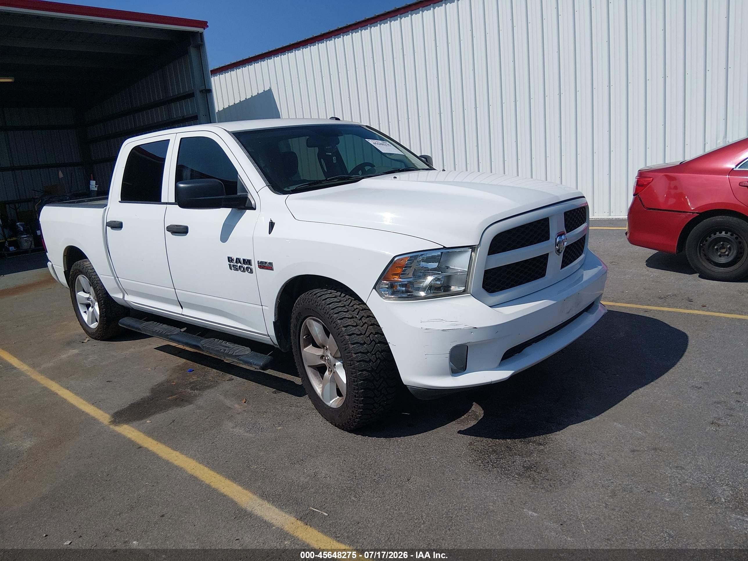 2015 Ram 1500 Express White vin: 3C6RR6KT3FG698817