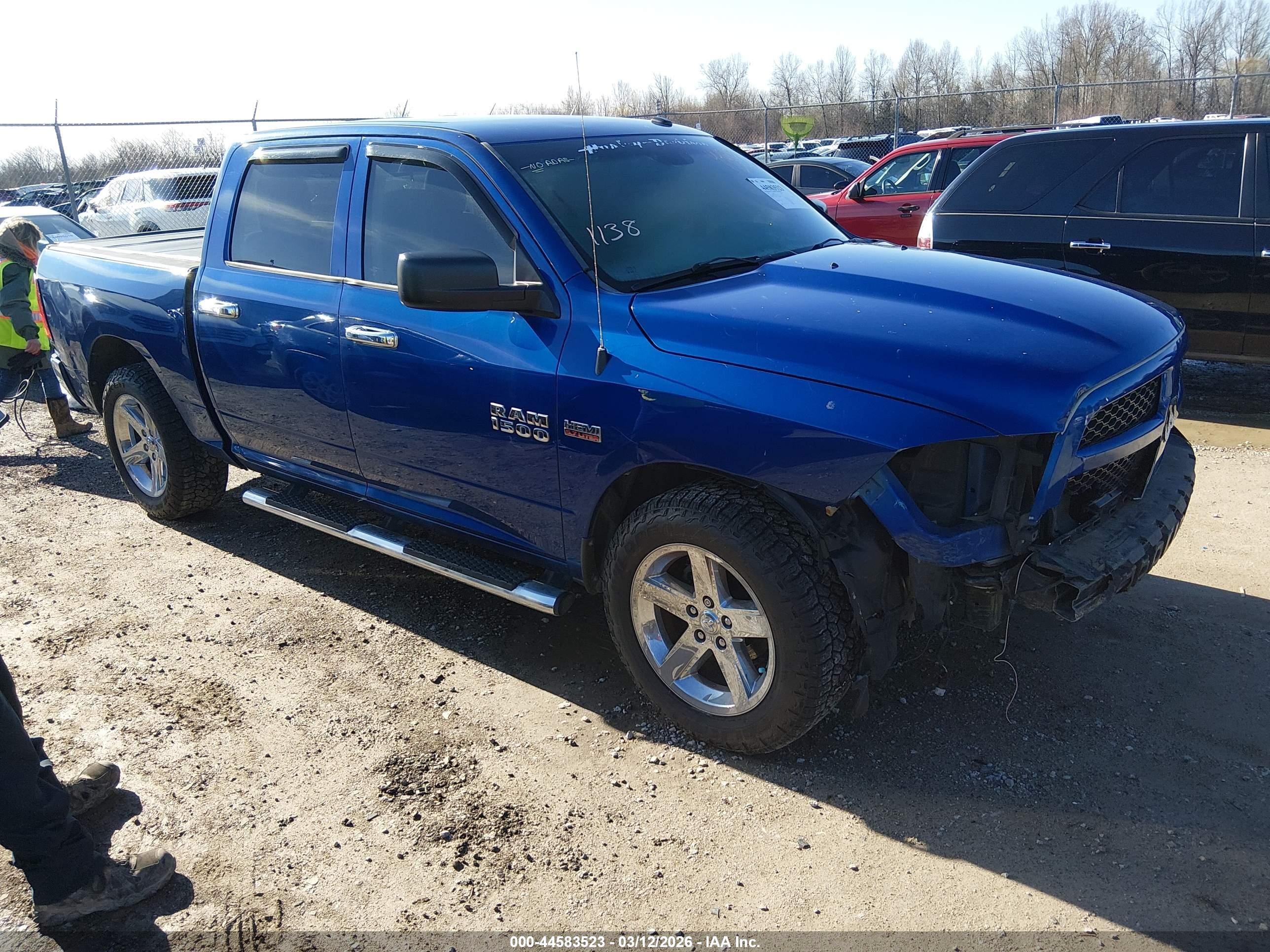 2014 Ram 1500 Express Blue vin: 3C6RR6KT9EG254758