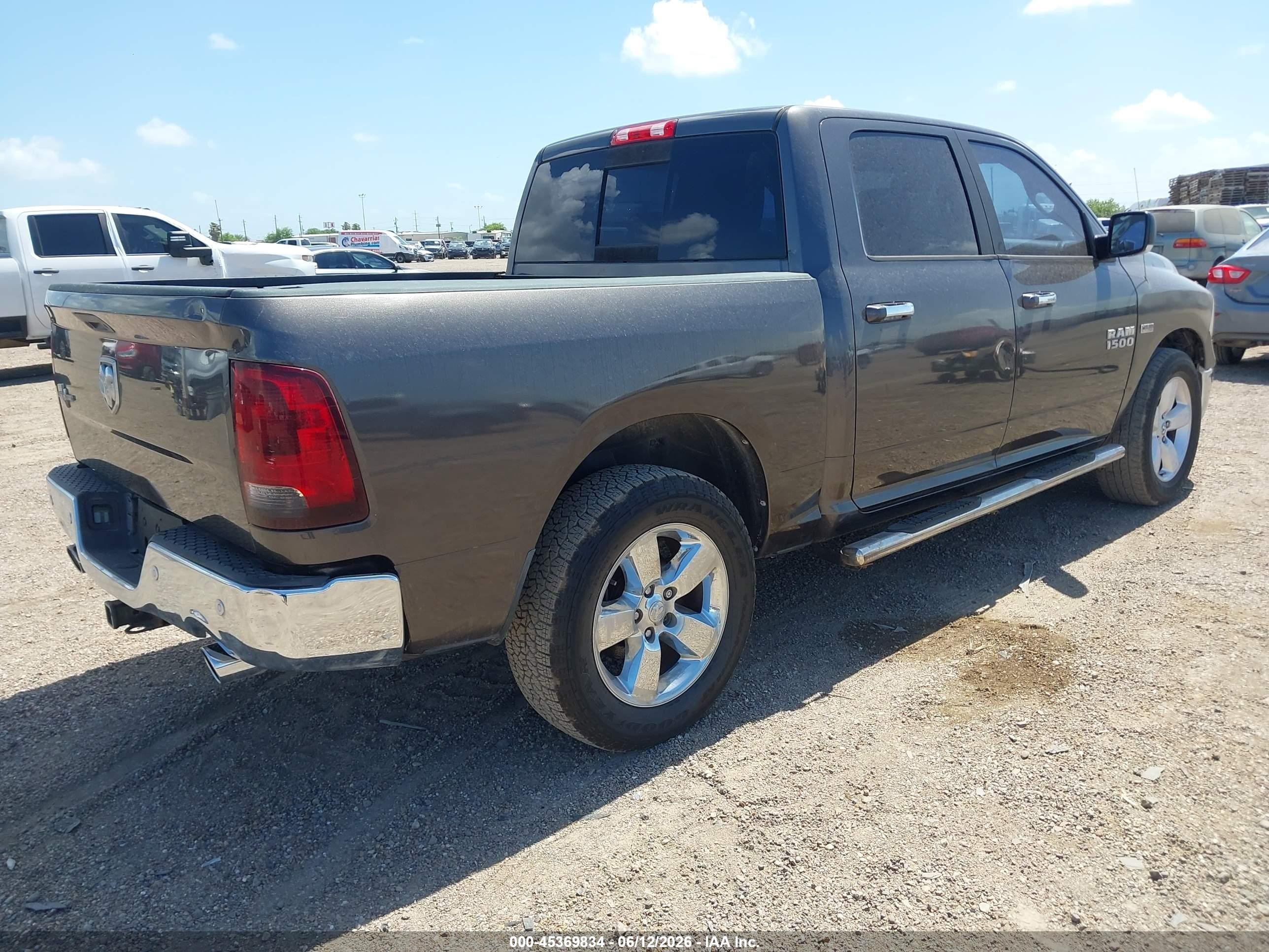 2017 Ram 1500 Lone Star  4x2 5'7 Box Gray vin: 3C6RR6LT0HG542364