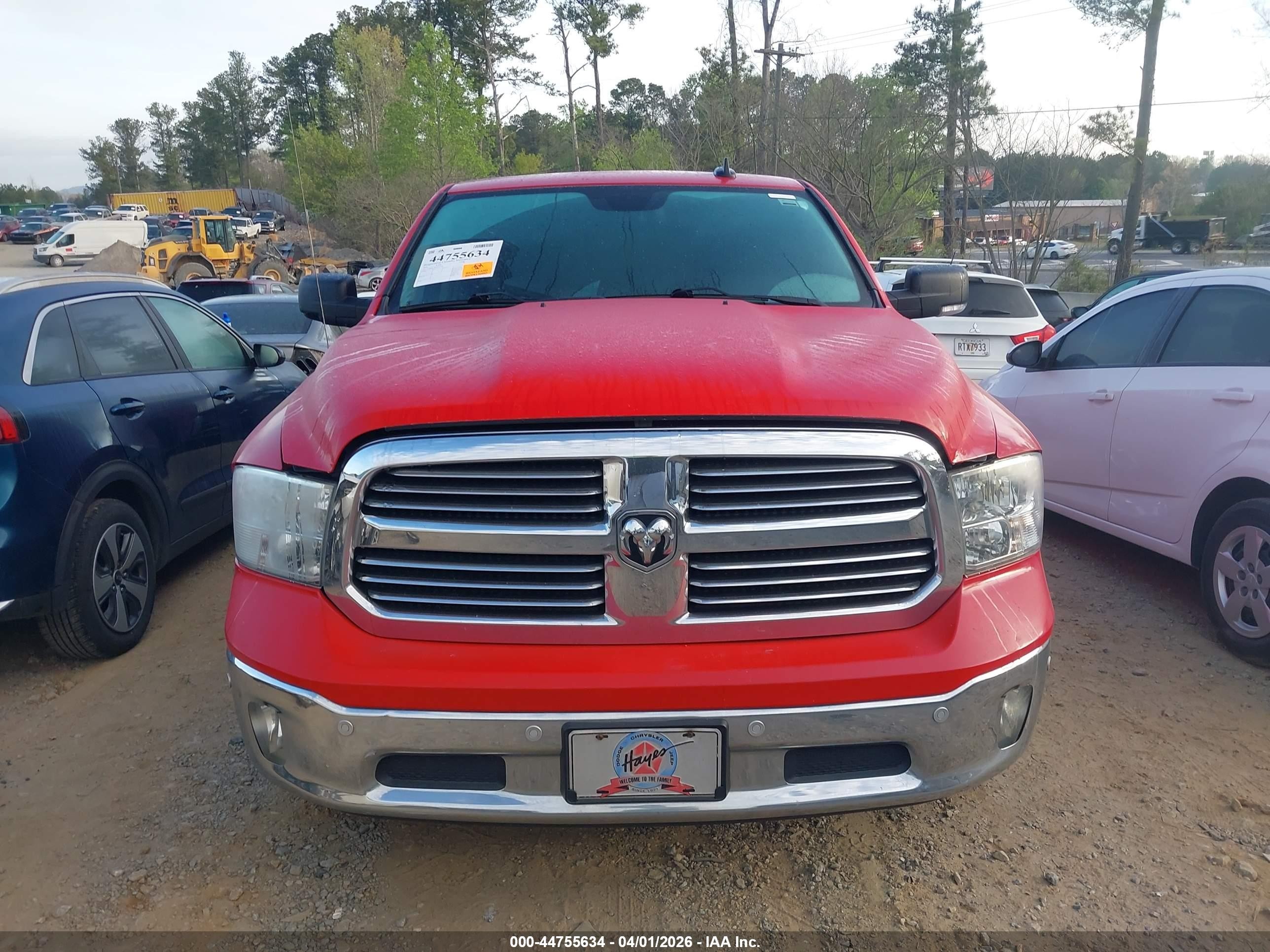 2016 Ram 1500 Big Horn Red vin: 3C6RR6LT8GG360278