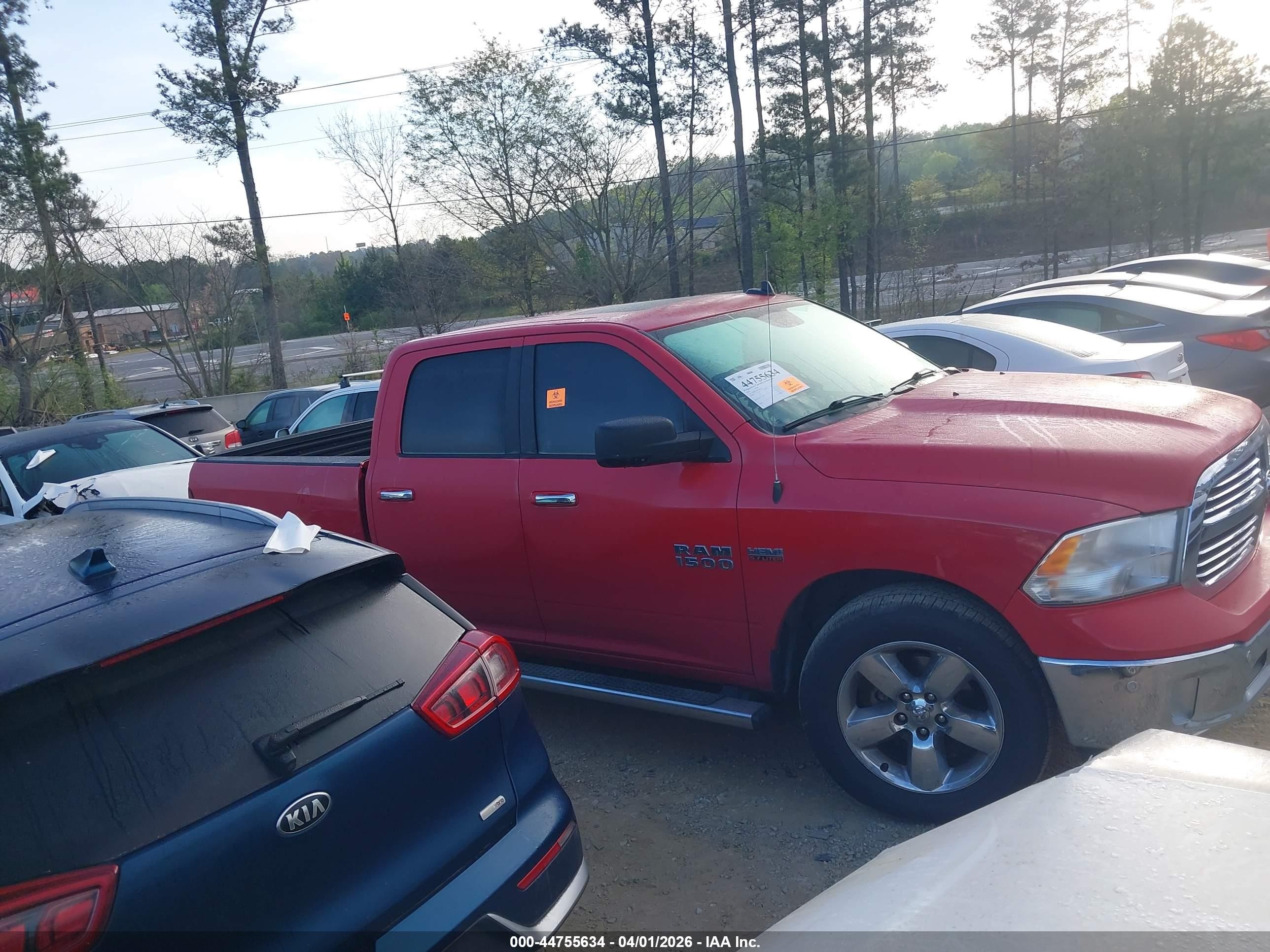 2016 Ram 1500 Big Horn Red vin: 3C6RR6LT8GG360278