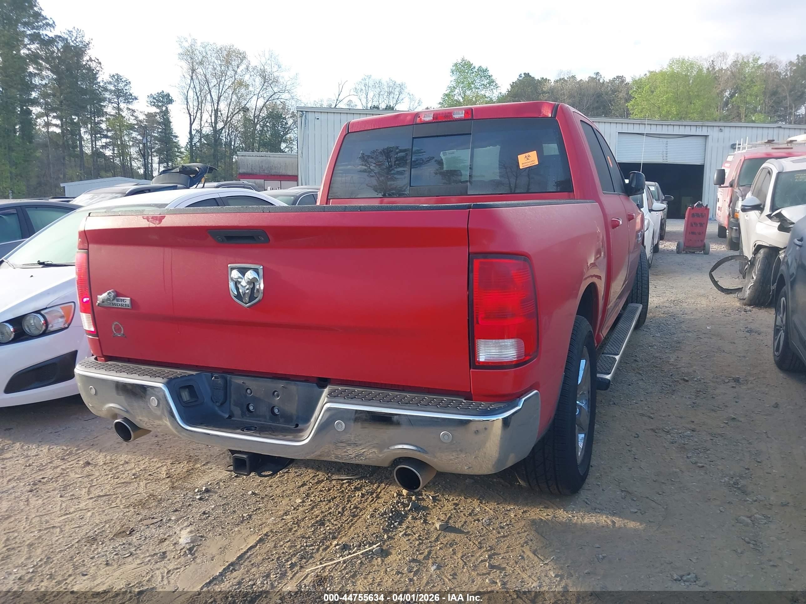2016 Ram 1500 Big Horn Red vin: 3C6RR6LT8GG360278