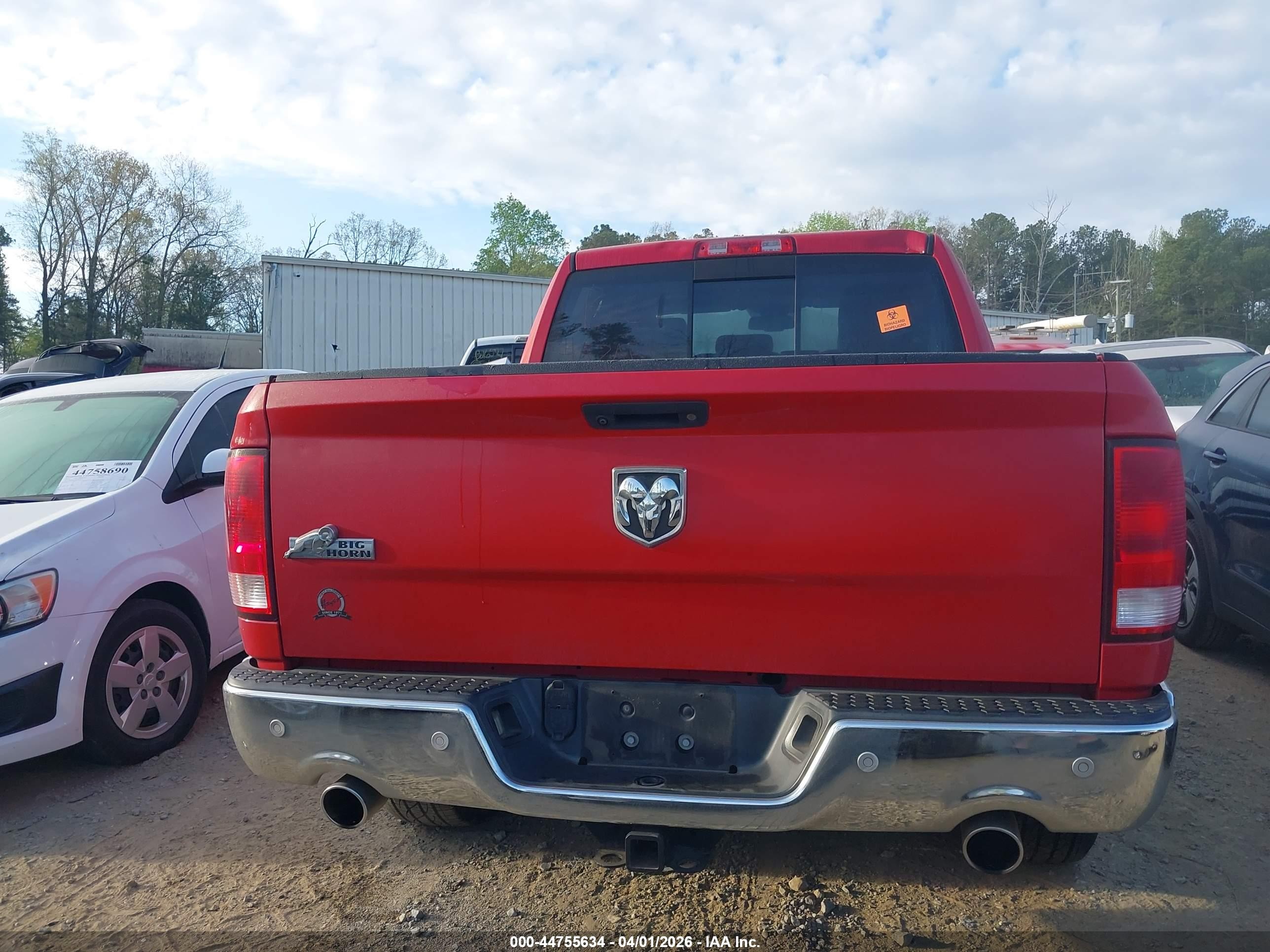 2016 Ram 1500 Big Horn Red vin: 3C6RR6LT8GG360278