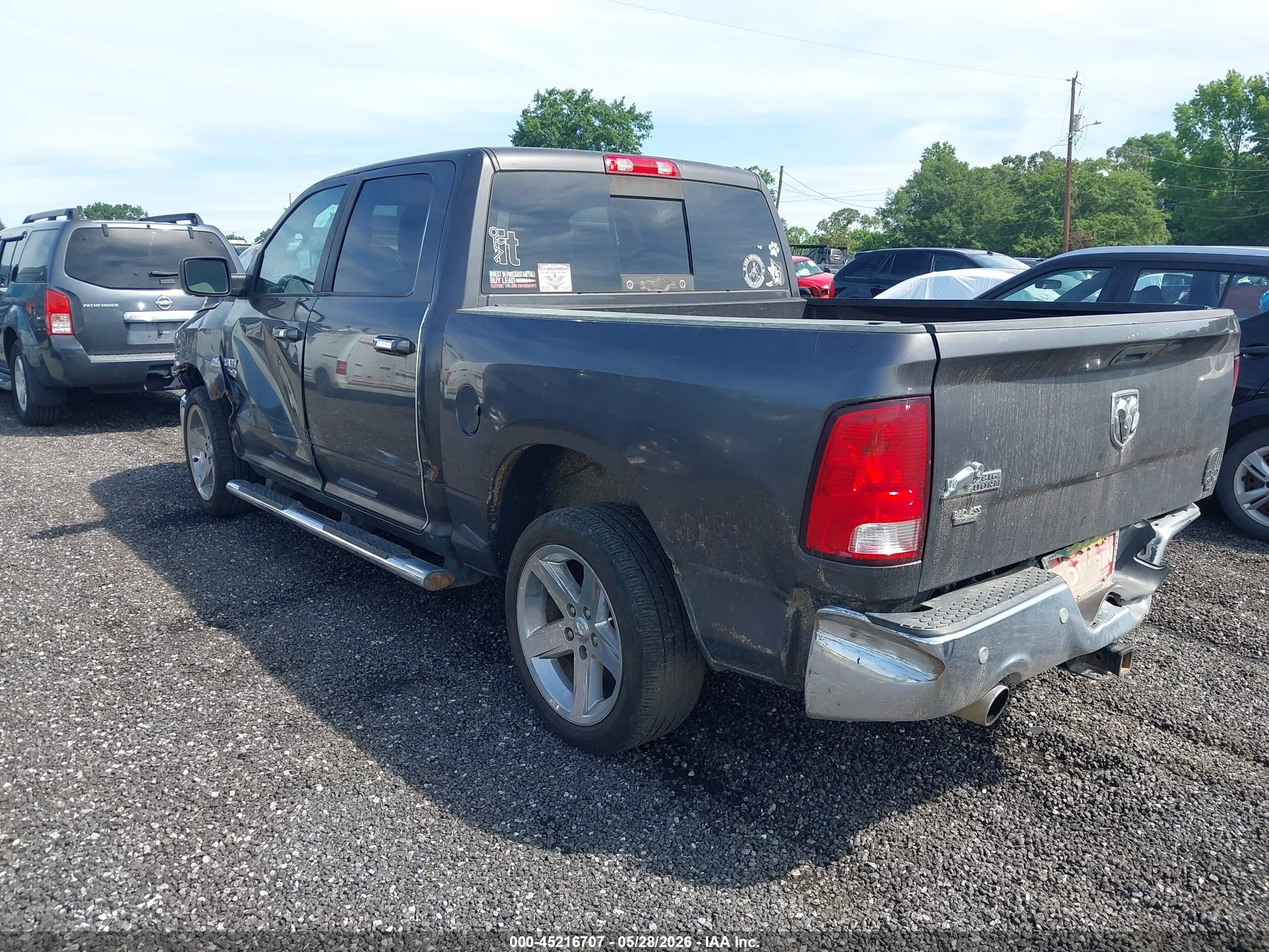 2018 Ram 1500 Big Horn  4x2 5'7 Box Gray vin: 3C6RR6LTXJG195258