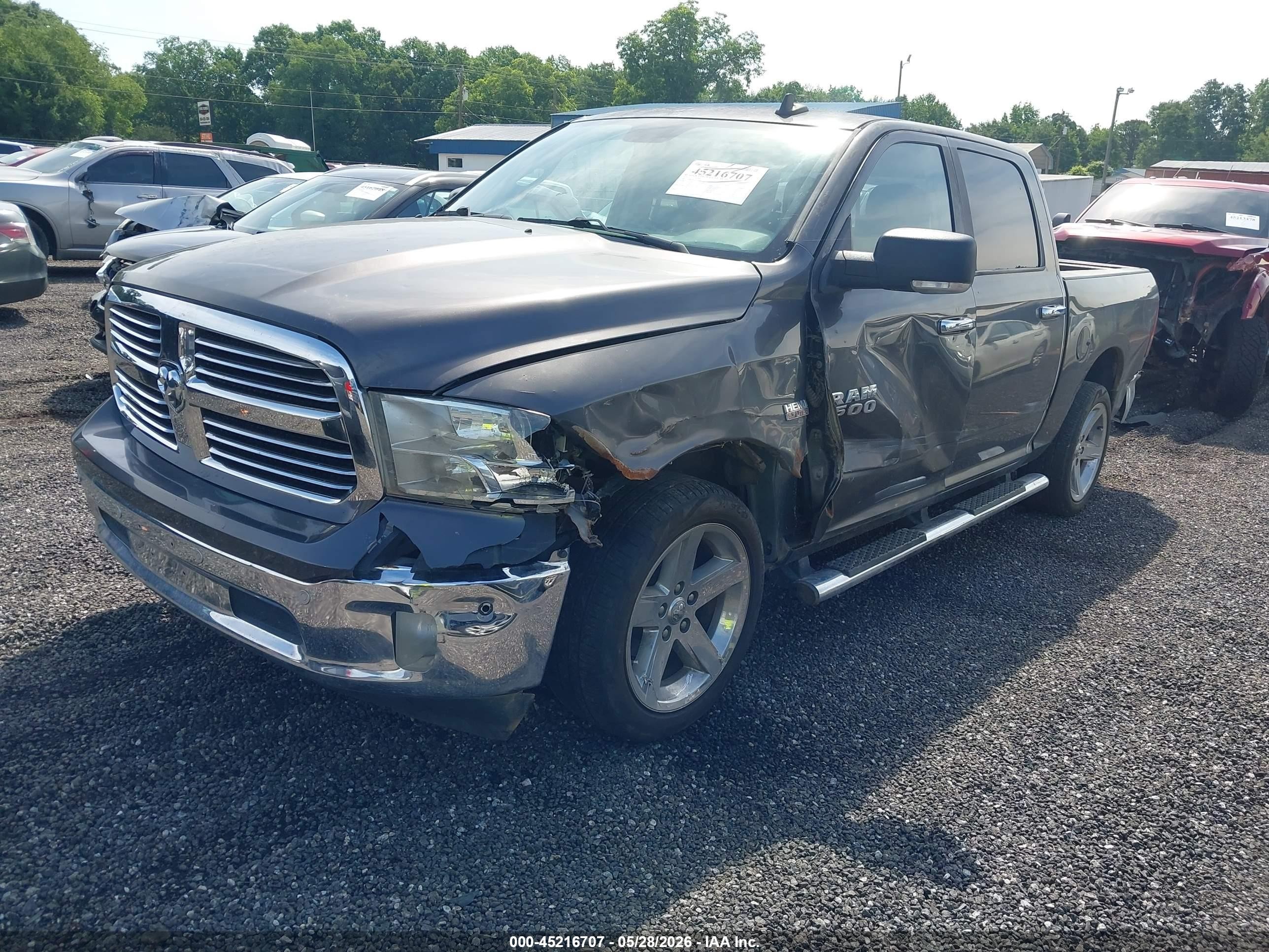 2018 Ram 1500 Big Horn  4x2 5'7 Box Gray vin: 3C6RR6LTXJG195258