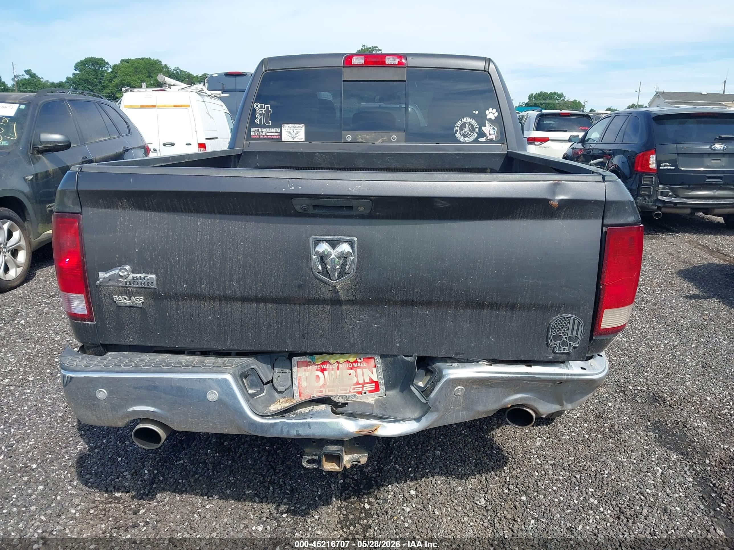 2018 Ram 1500 Big Horn  4x2 5'7 Box Gray vin: 3C6RR6LTXJG195258