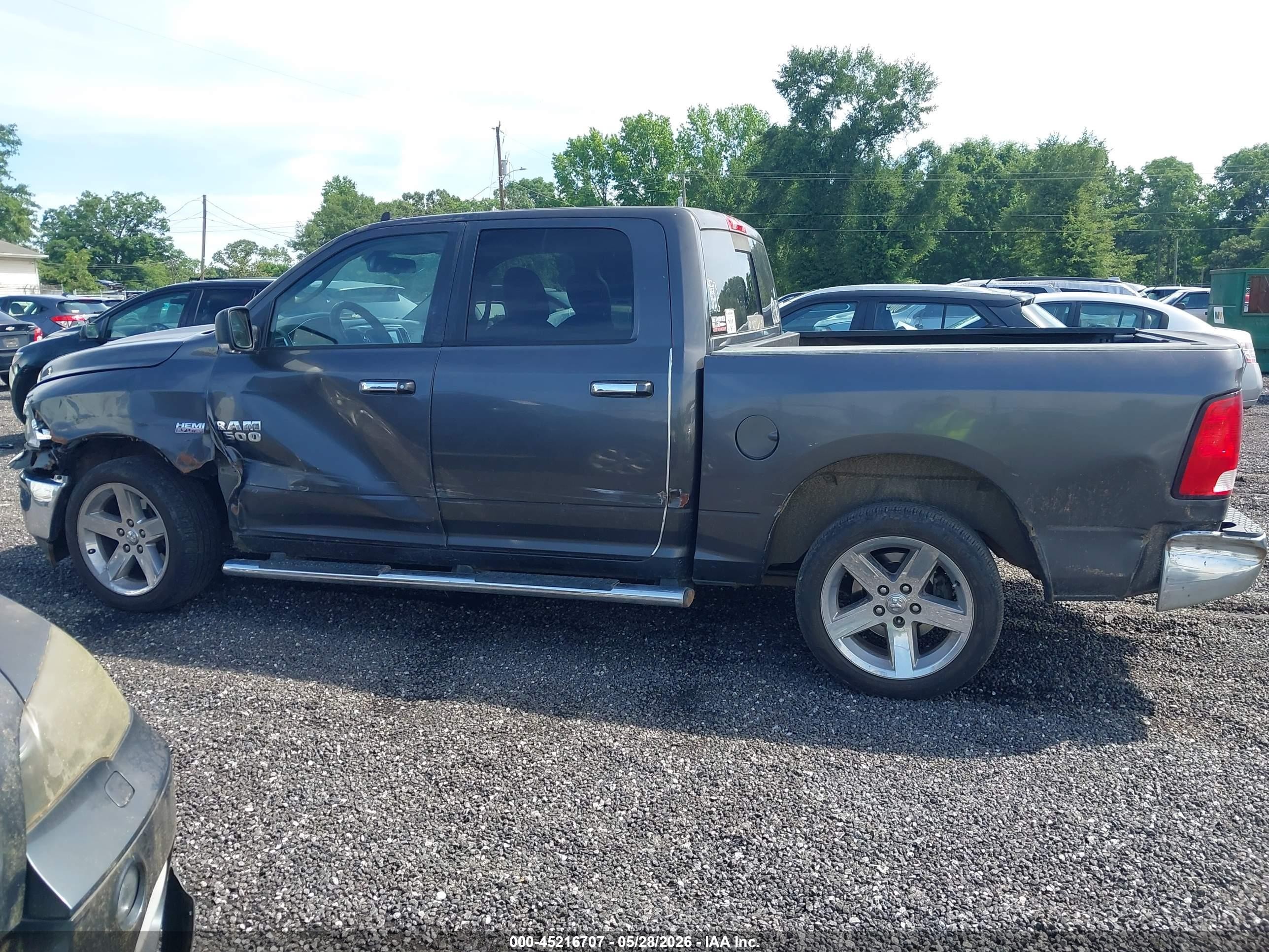 2018 Ram 1500 Big Horn  4x2 5'7 Box Gray vin: 3C6RR6LTXJG195258