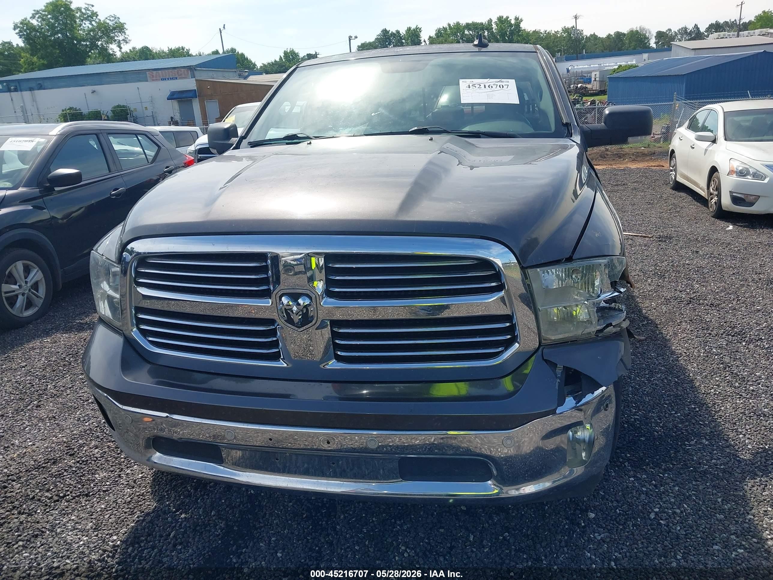 2018 Ram 1500 Big Horn  4x2 5'7 Box Gray vin: 3C6RR6LTXJG195258