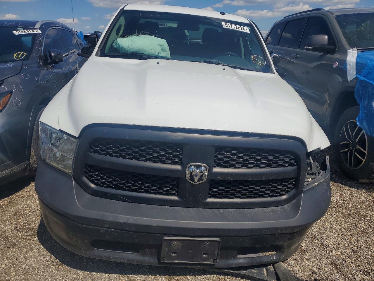 2022 Ram 1500 Classic Tradesman White vin: 3C6RR7KT1NG413133